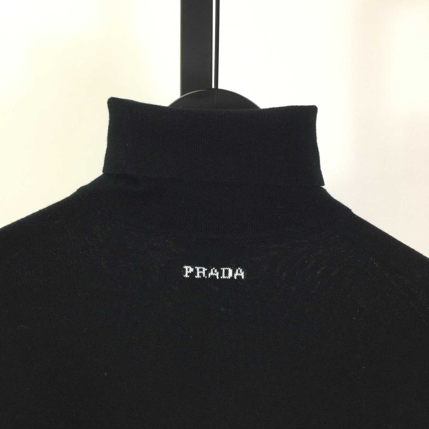 Prada Black Wool Turtleneck - FashionPlug