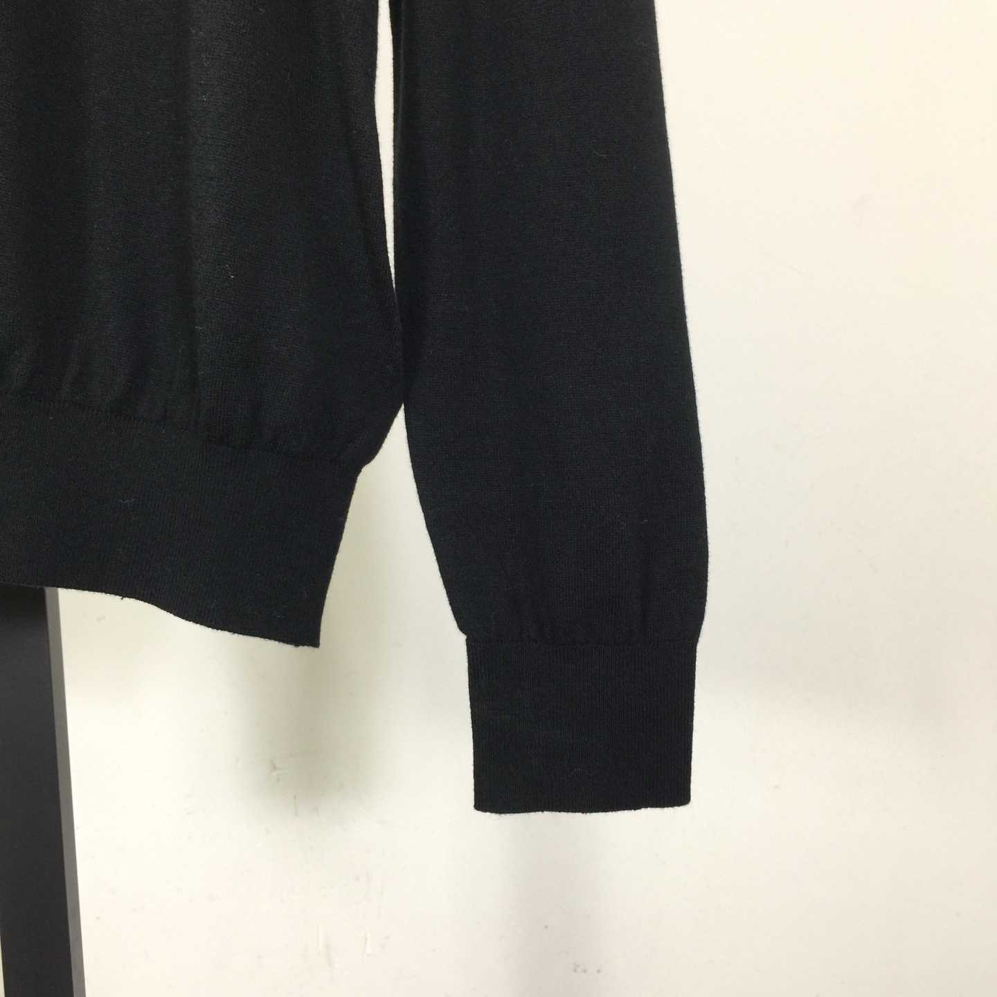 Prada Black Wool Turtleneck - FashionPlug
