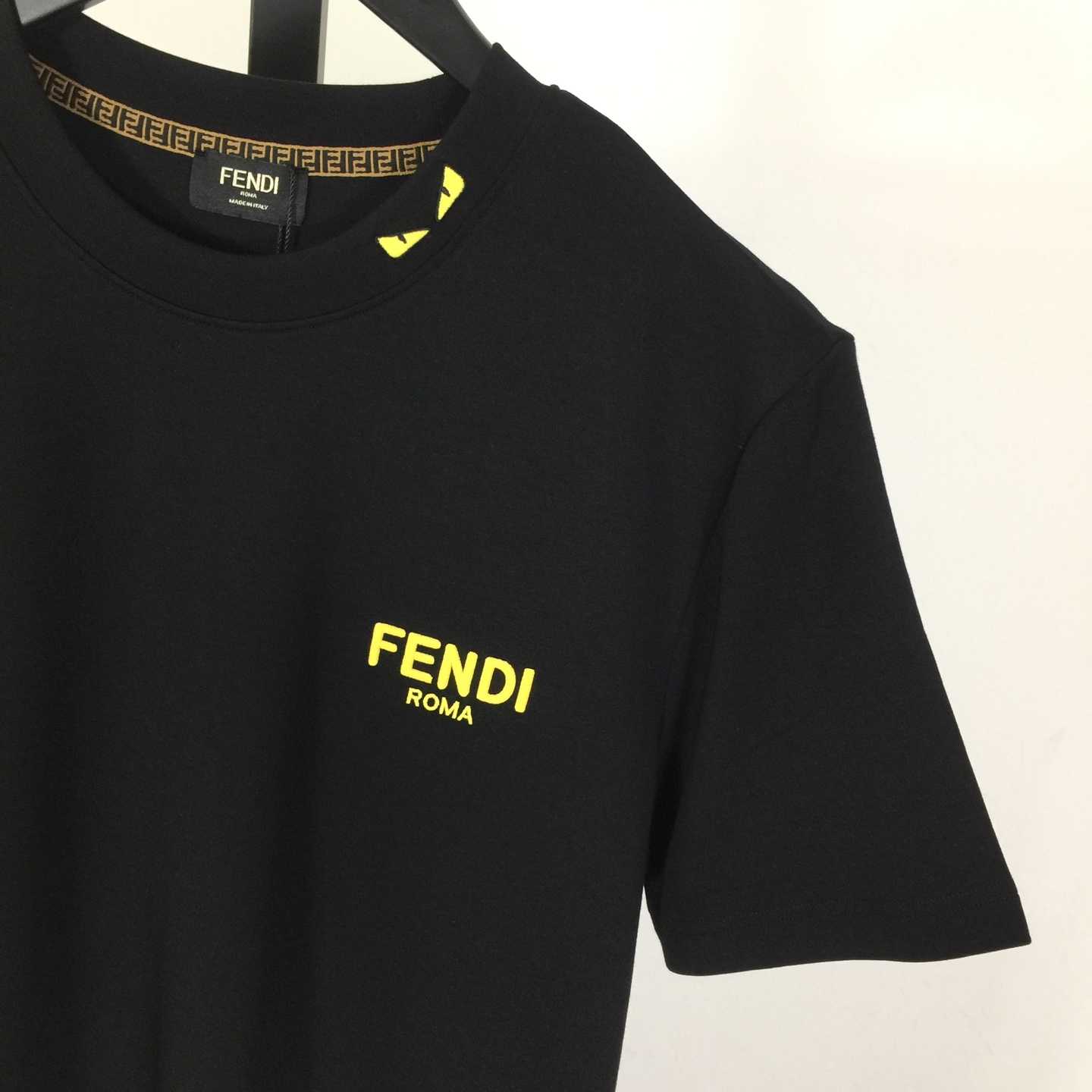 Fendi Cotton Jersey T-shirt  - FashionPlug