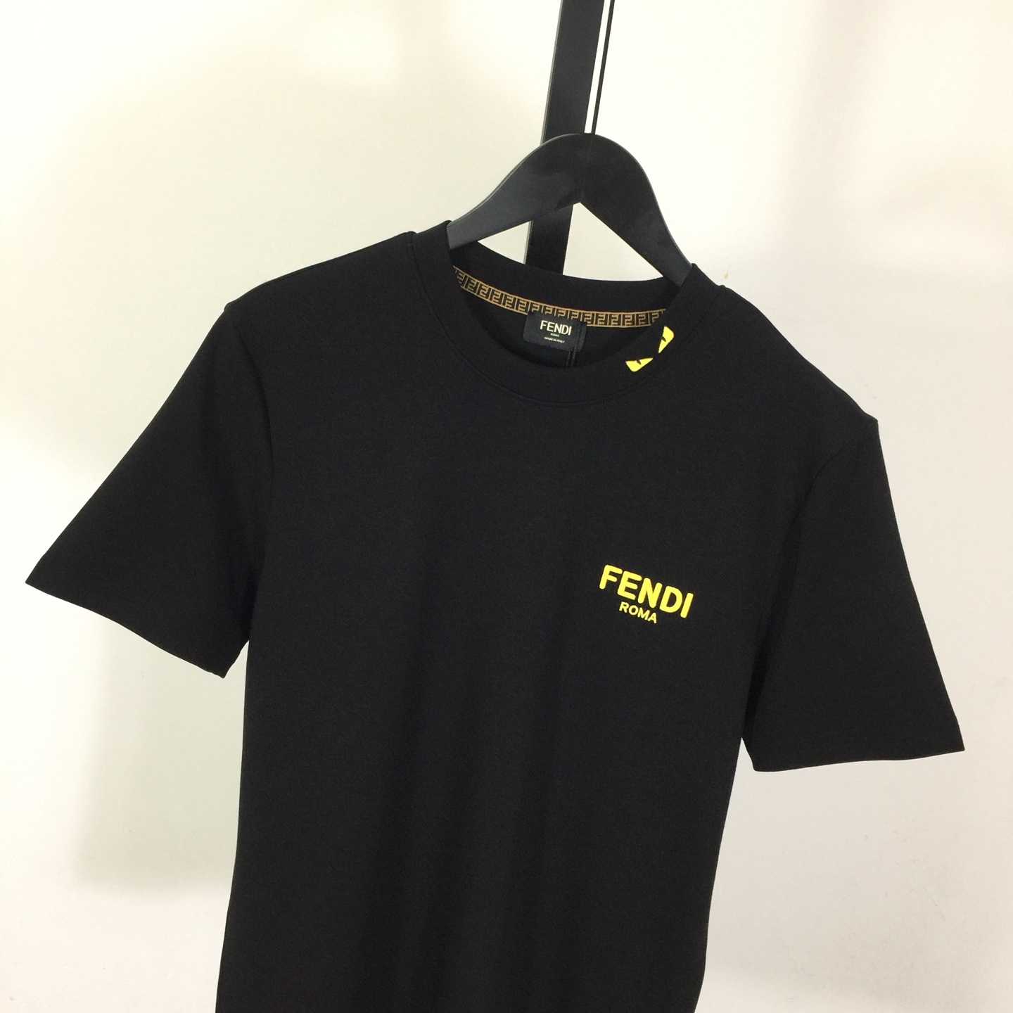 Fendi Cotton Jersey T-shirt  - FashionPlug
