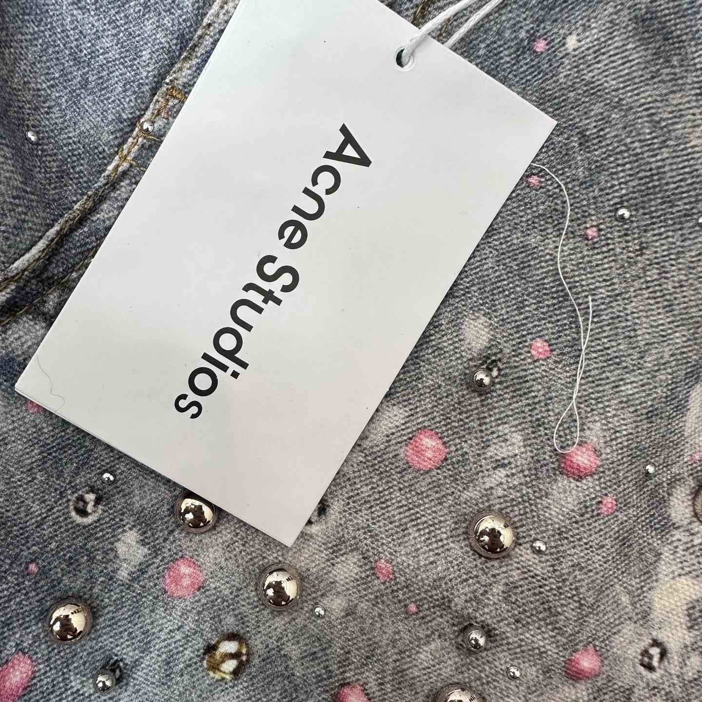 Acne Studios Loose Fit Denim Trousers - FashionPlug