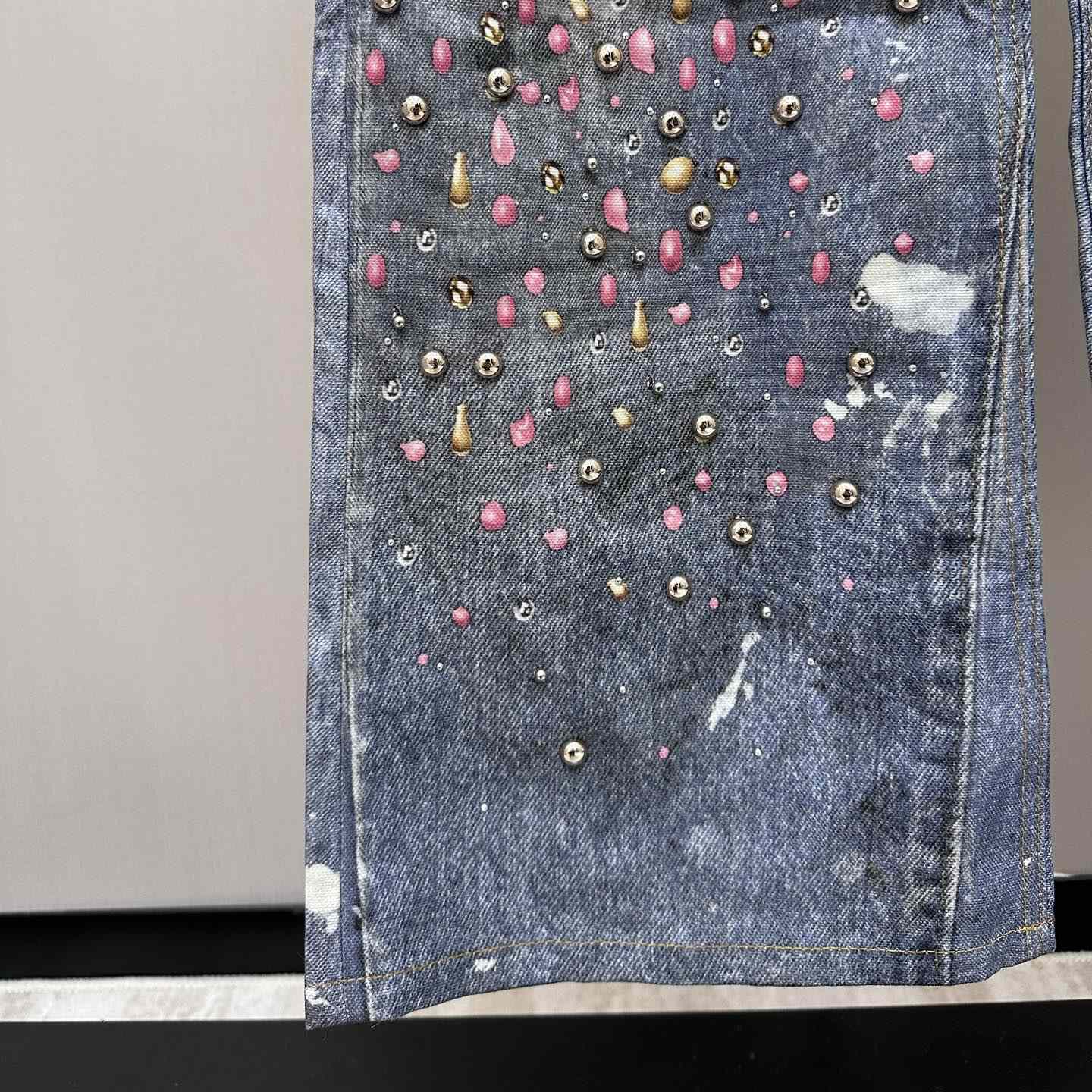 Acne Studios Loose Fit Denim Trousers - FashionPlug