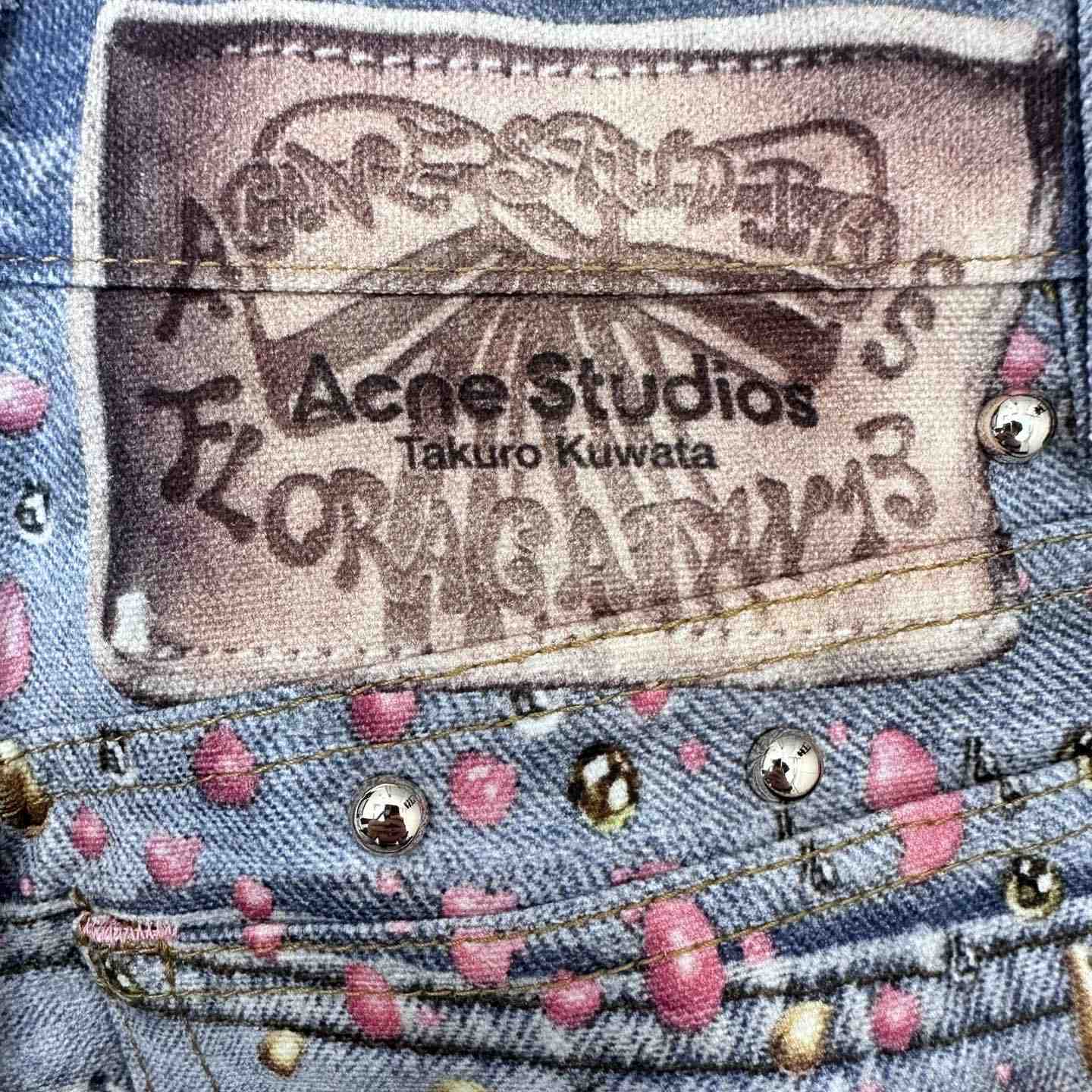 Acne Studios Loose Fit Denim Trousers - FashionPlug