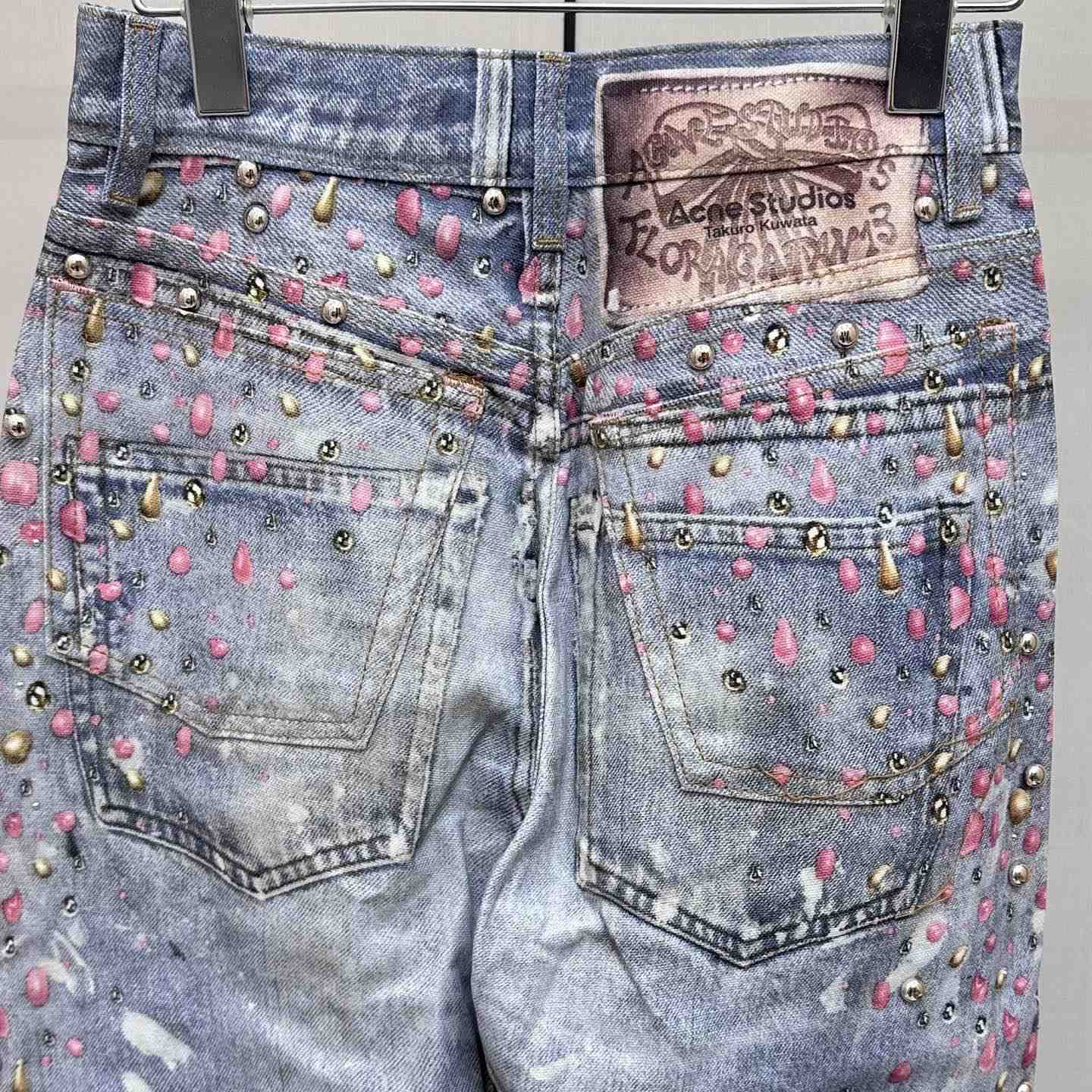 Acne Studios Loose Fit Denim Trousers - FashionPlug