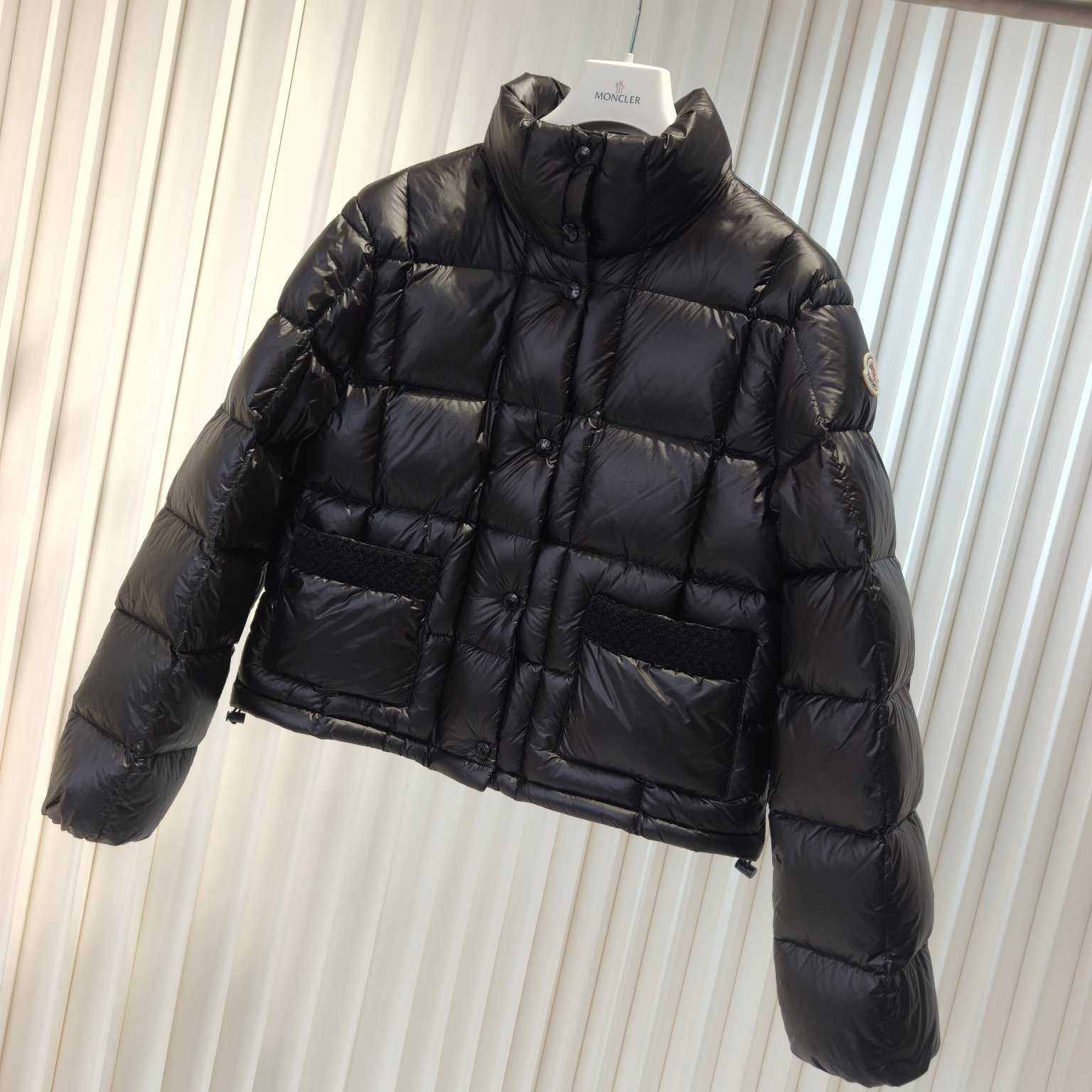 Moncler Jarcieu Braided Trim Short Down Jacket  - FashionPlug