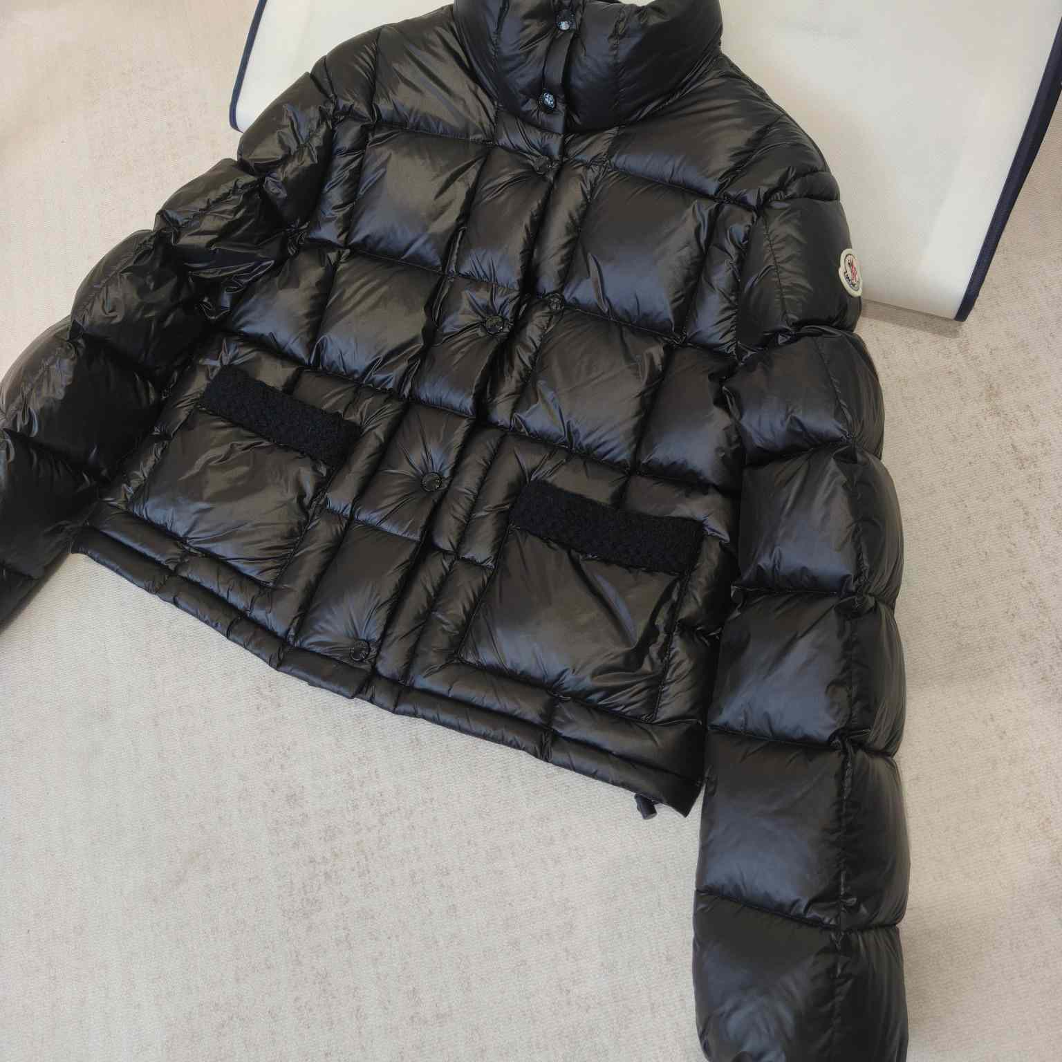 Moncler Jarcieu Braided Trim Short Down Jacket  - FashionPlug