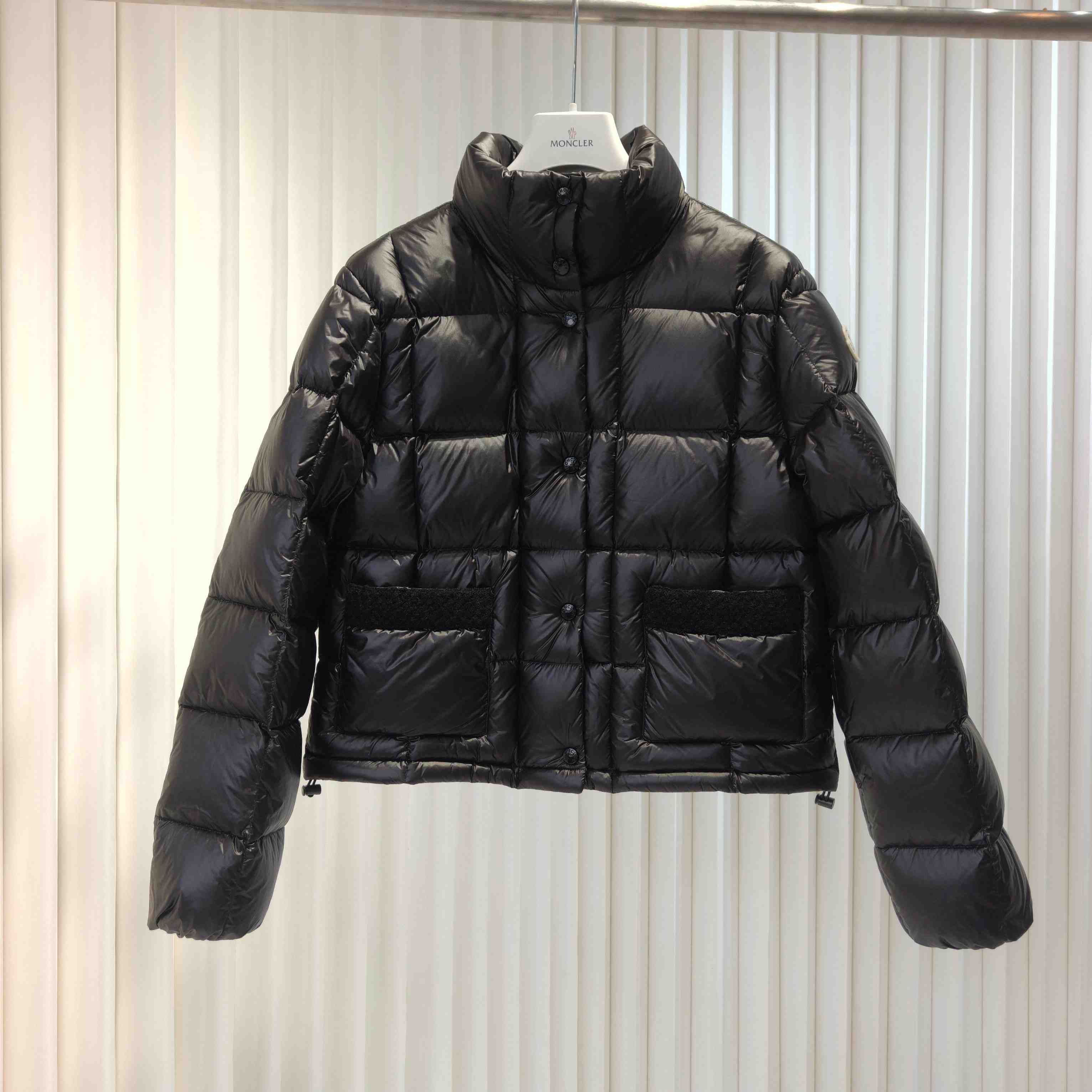 Moncler Jarcieu Braided Trim Short Down Jacket  - FashionPlug