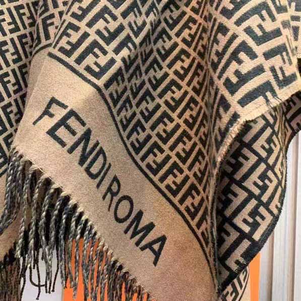 Fendi FF monogram poncho - FashionPlug