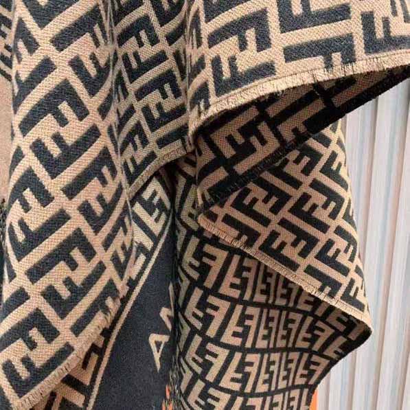 Fendi FF monogram poncho - FashionPlug