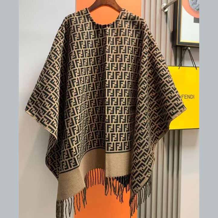 Fendi FF monogram poncho - FashionPlug