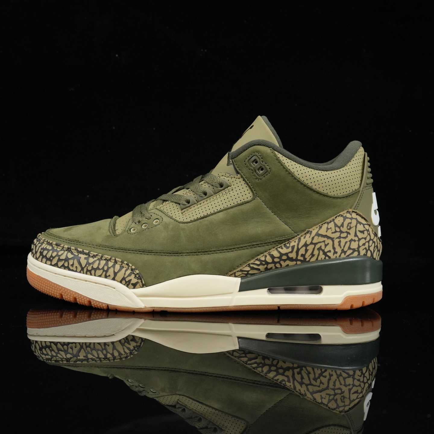 Air Jordan 3 “Medium Olive” Retro Lifestyle Sneakers DN3707-202 - FashionPlug