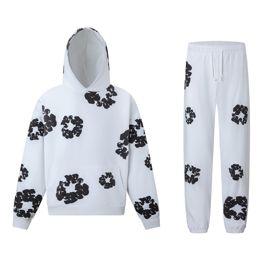 Denim Tears Cotton Hoodie And Sweatpant - FashionPlug