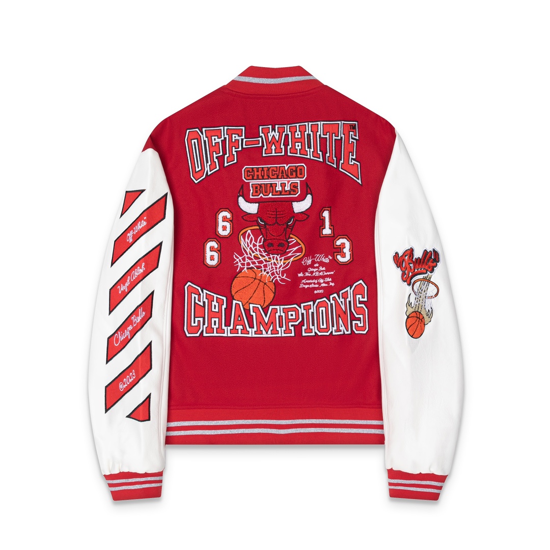 Off-White™ c/o Chicago Bulls Red Varsity - FashionPlug