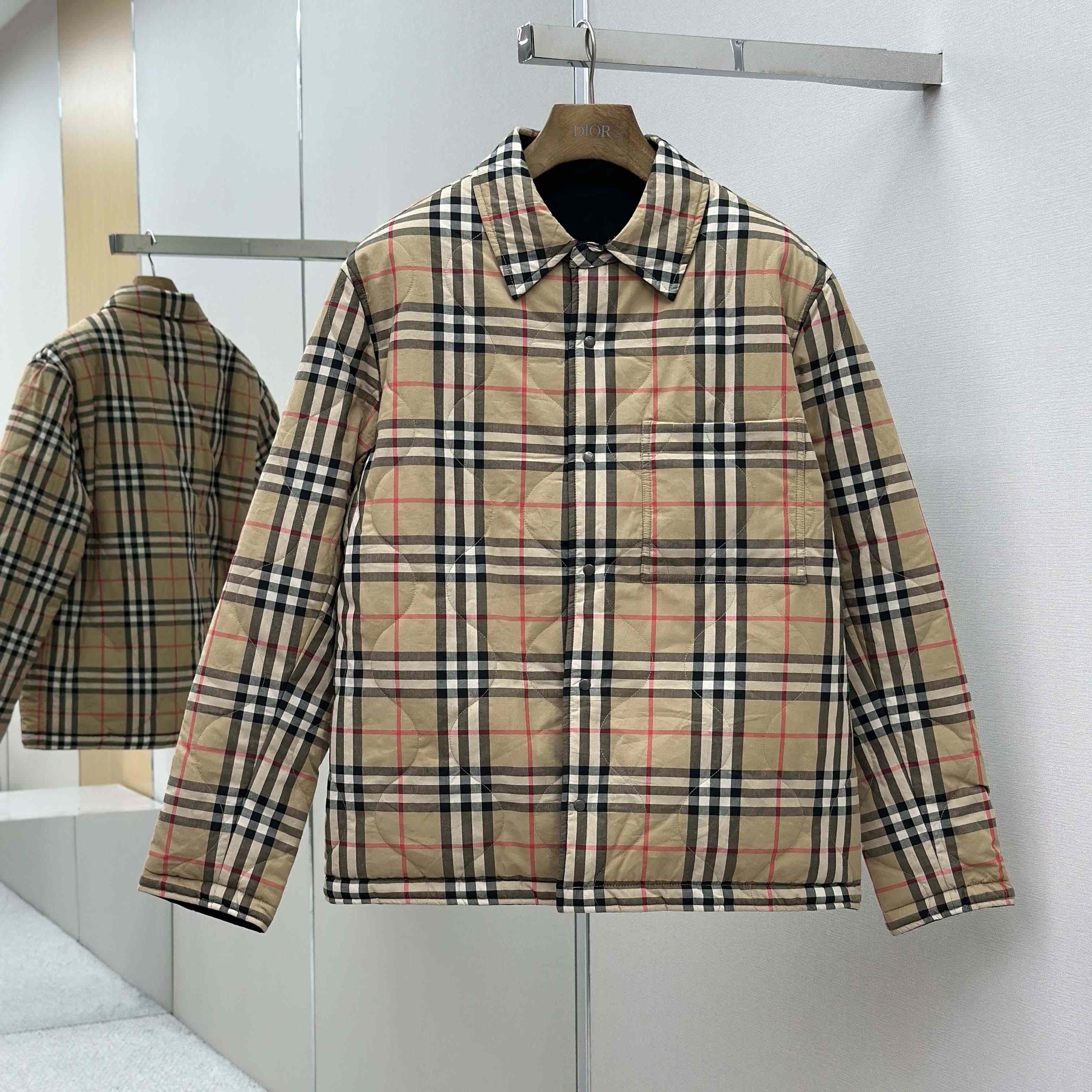 Burberry Reversible Vintage Check Jacket - FashionPlug