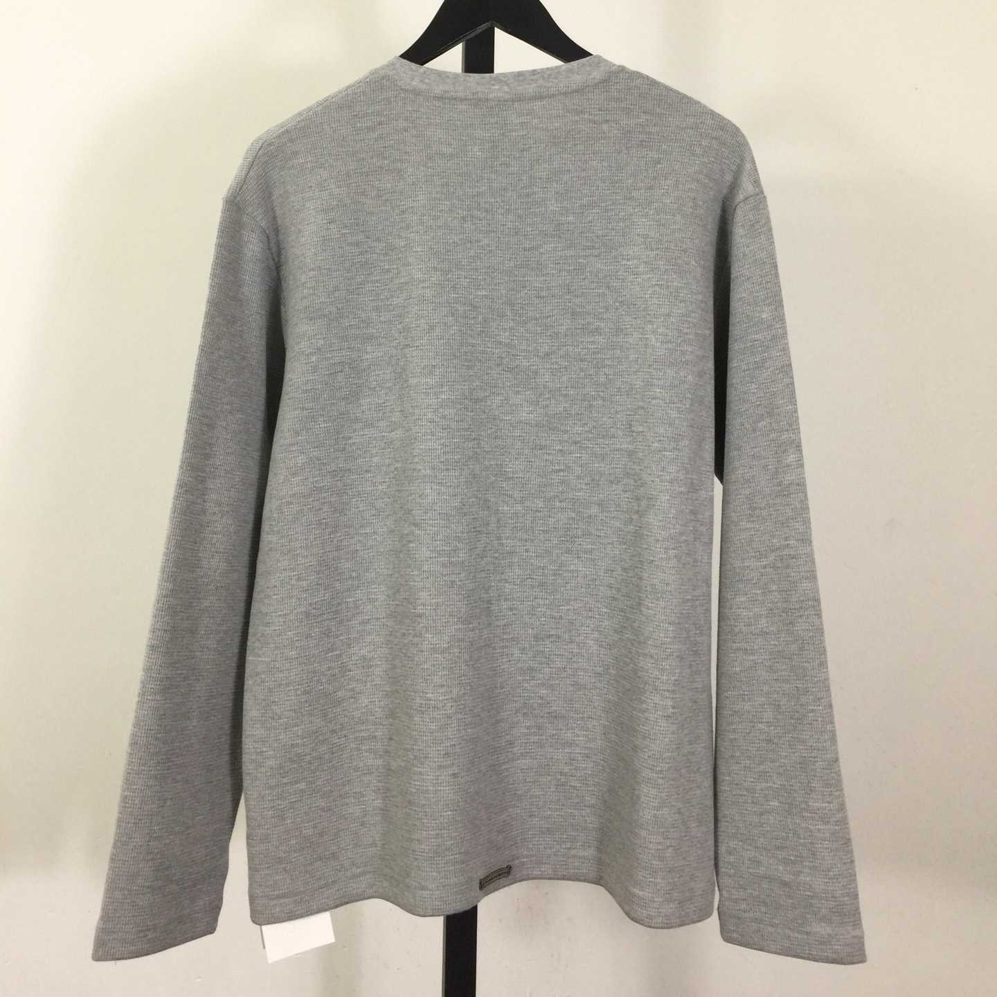 Chrome Hearts Waffle Henley Collar Long Sleeves - FashionPlug