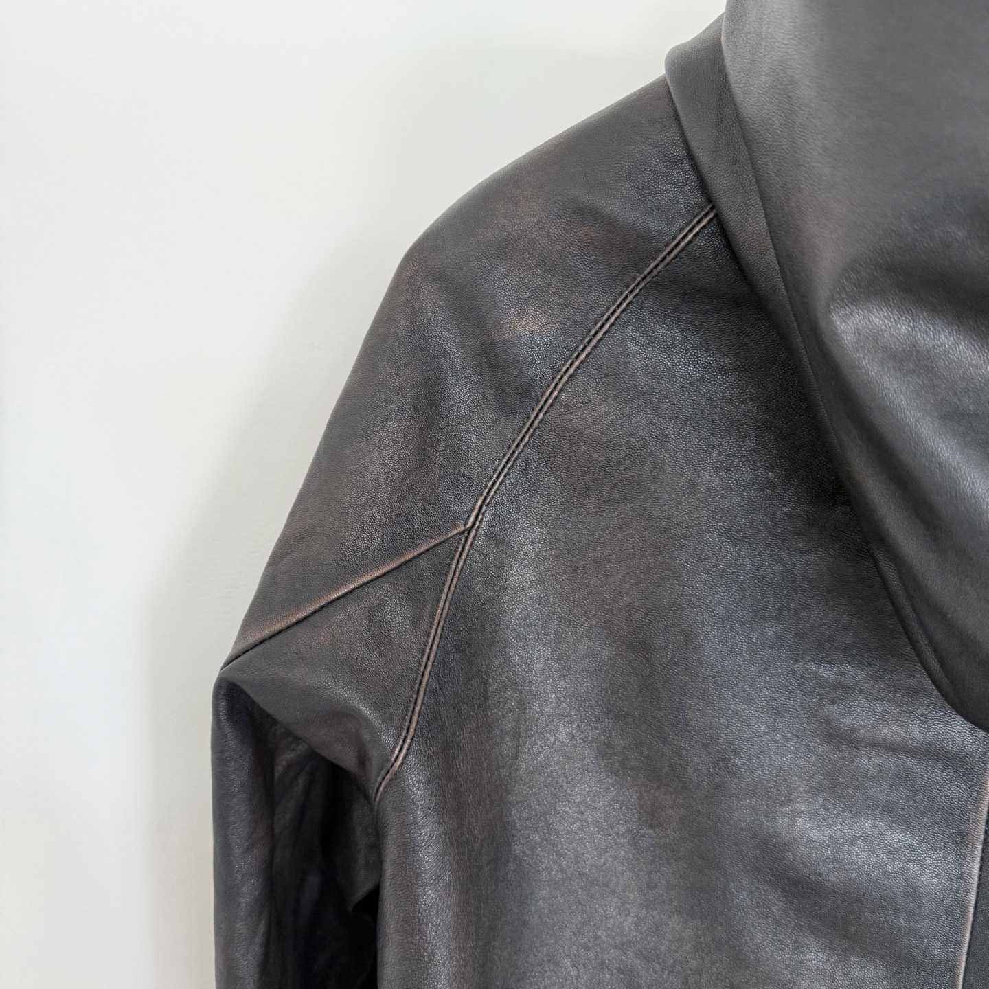 Prada Leather Hoodie - FashionPlug