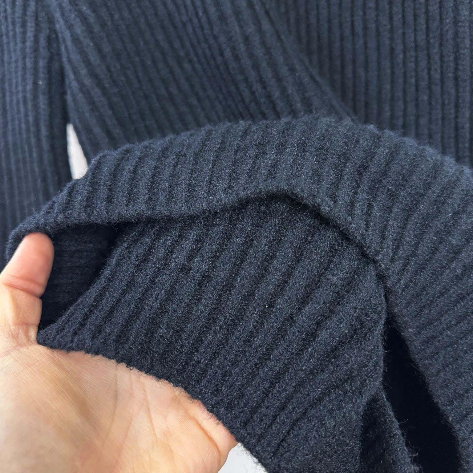 Prada Cashgora Ribbed-Knit Cardigan - FashionPlug