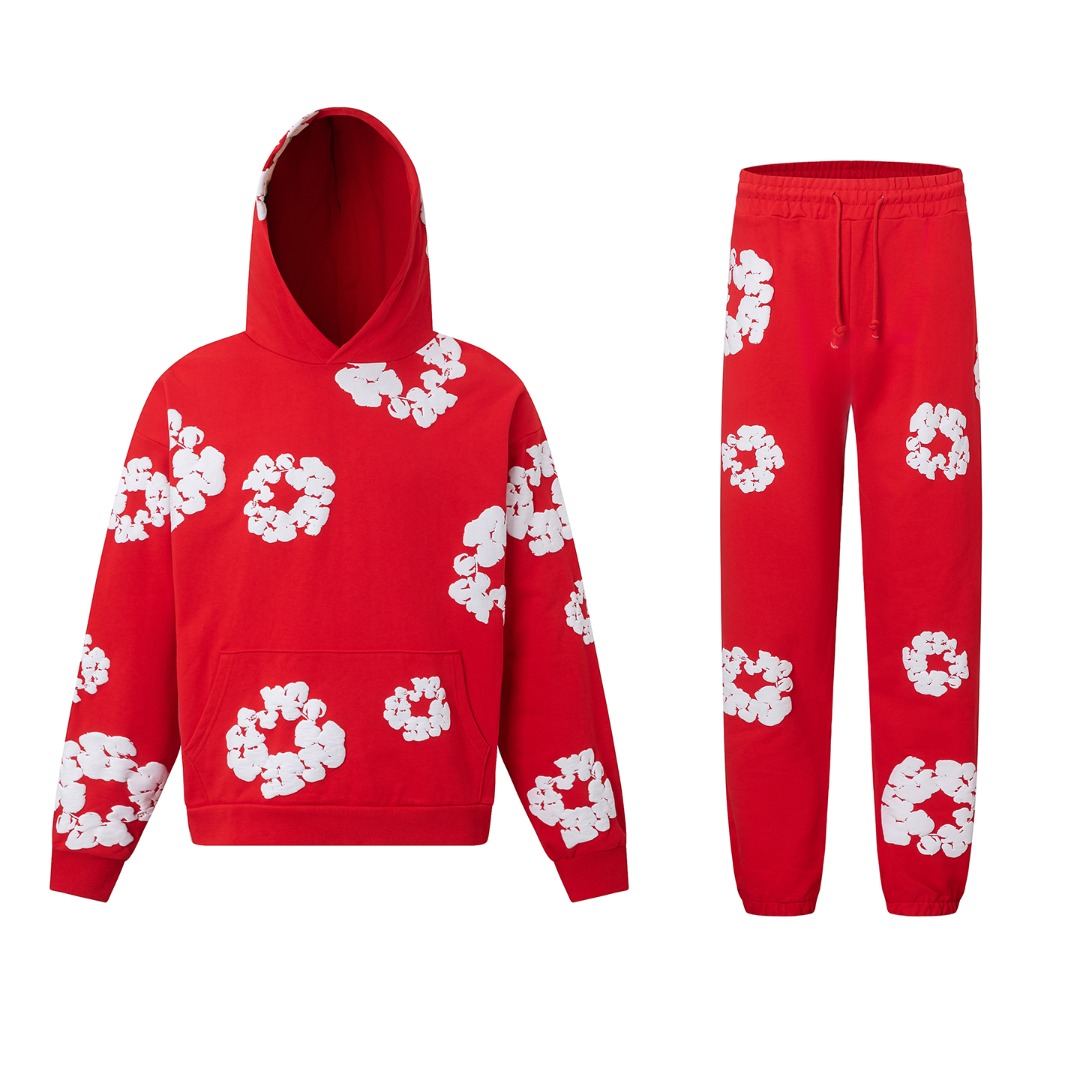 Denim Tears Cotton Hoodie And Sweatpant - FashionPlug