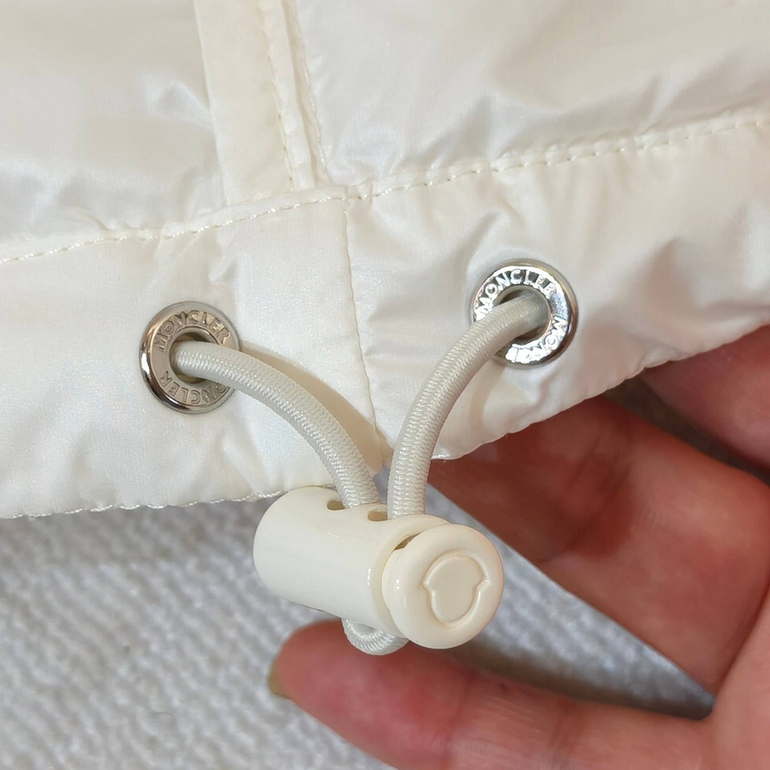 Moncler Jarcieu Braided Trim Short Down Jacket  - FashionPlug