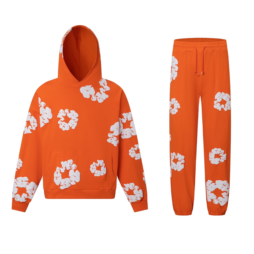 Denim Tears Cotton Hoodie And Sweatpant - FashionPlug