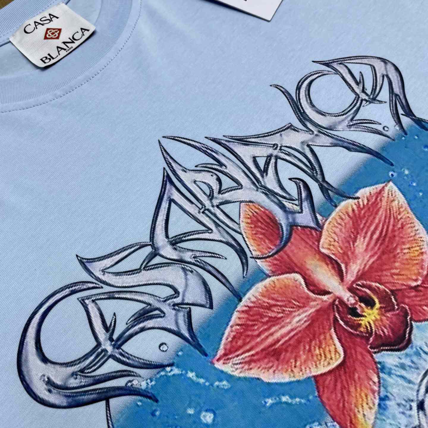 Casablanca Blades Oversized Short Sleeve T-Shirt   C1085 - FashionPlug