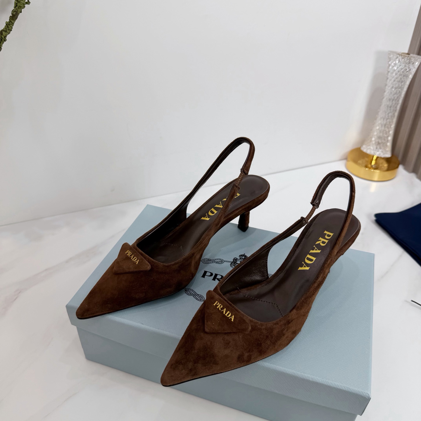 Prada Suede Pumps  5.5cm - FashionPlug