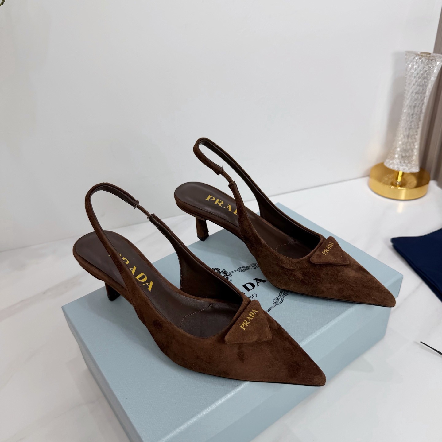 Prada Suede Pumps  5.5cm - FashionPlug