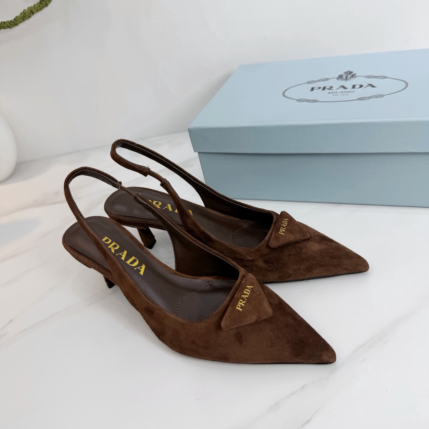 Prada Suede Pumps  5.5cm - FashionPlug