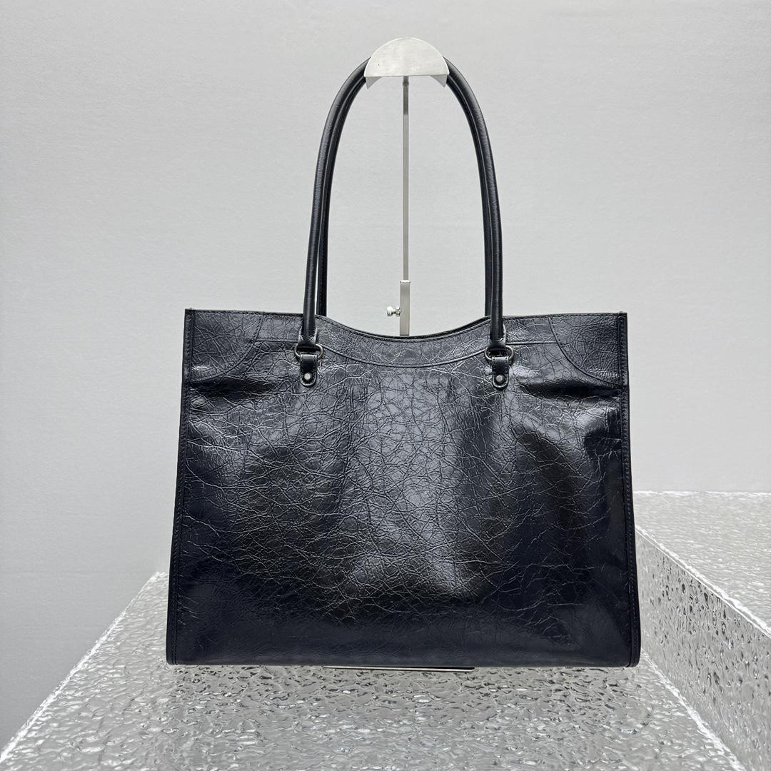 Balenciaga Le City Tote Bag Medium In Black - FashionPlug