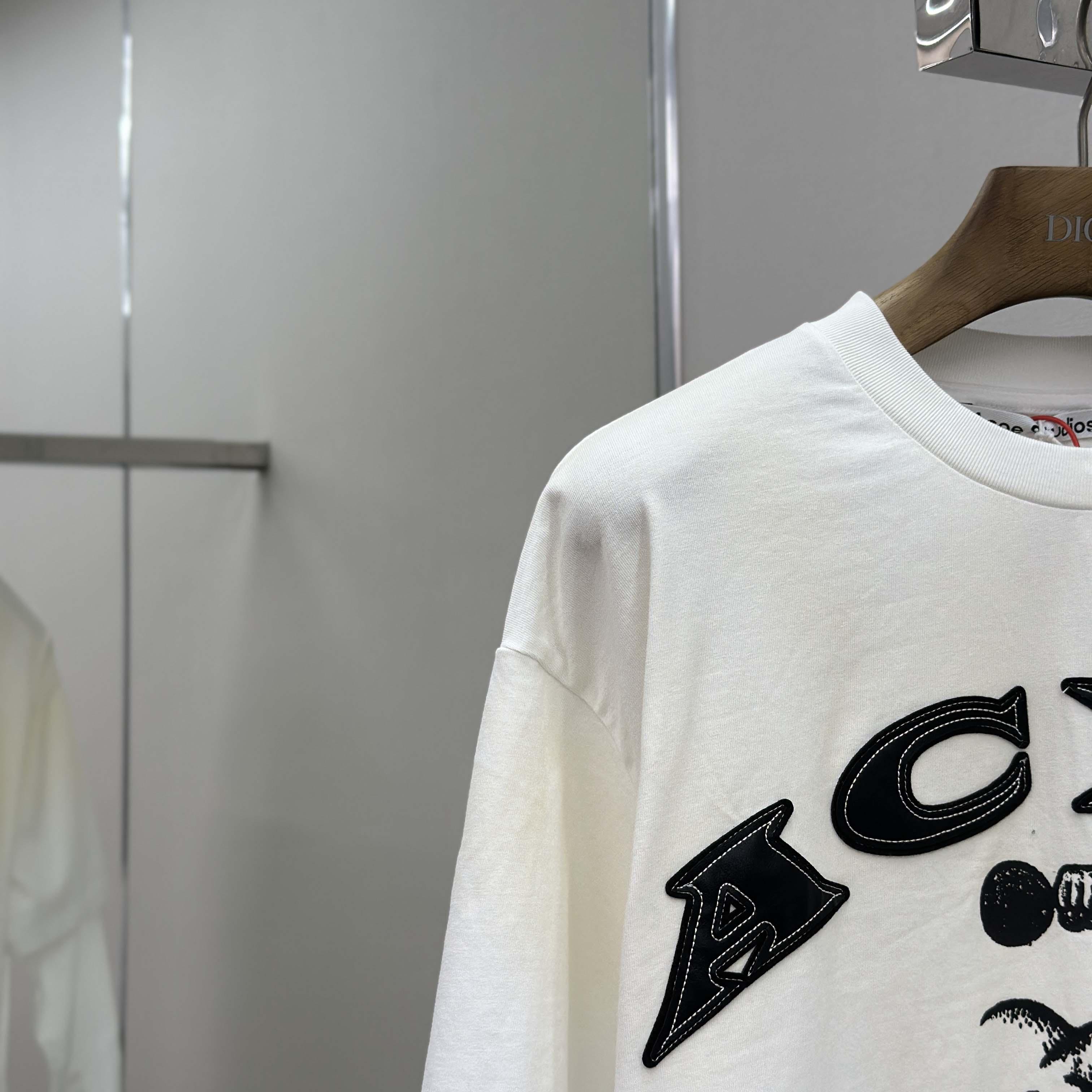 Acne Studios Layered Logo T-shirt - FashionPlug