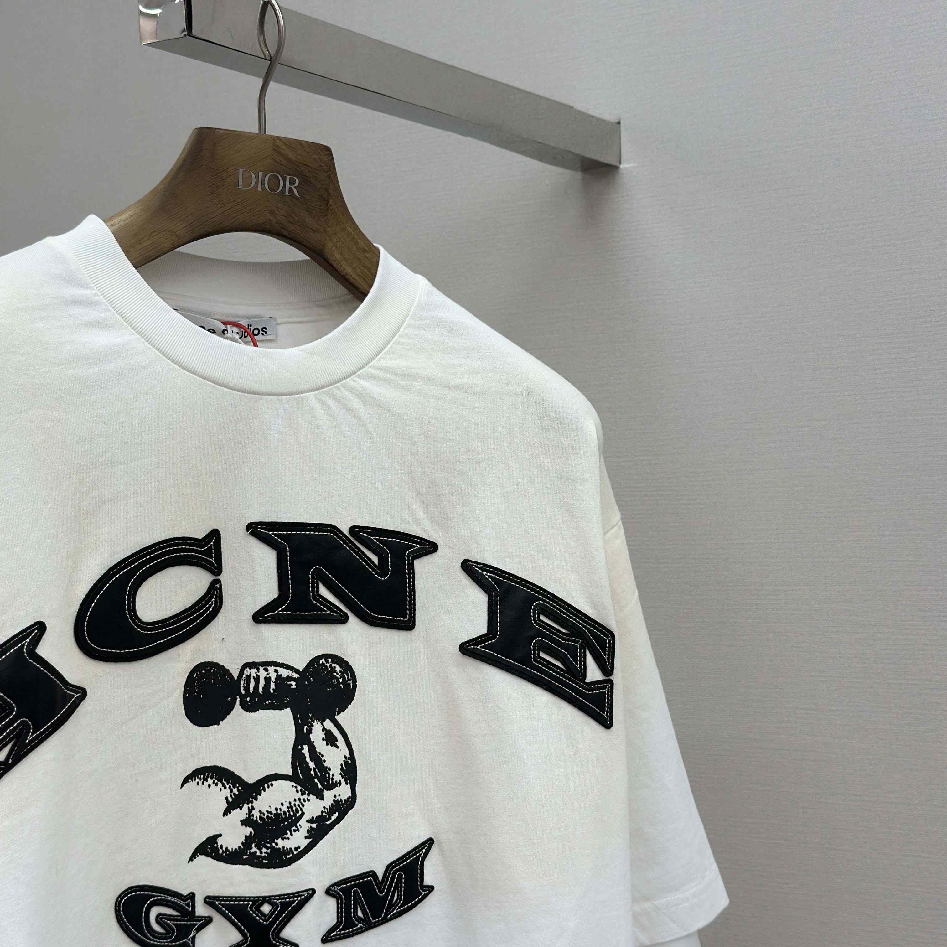Acne Studios Layered Logo T-shirt - FashionPlug