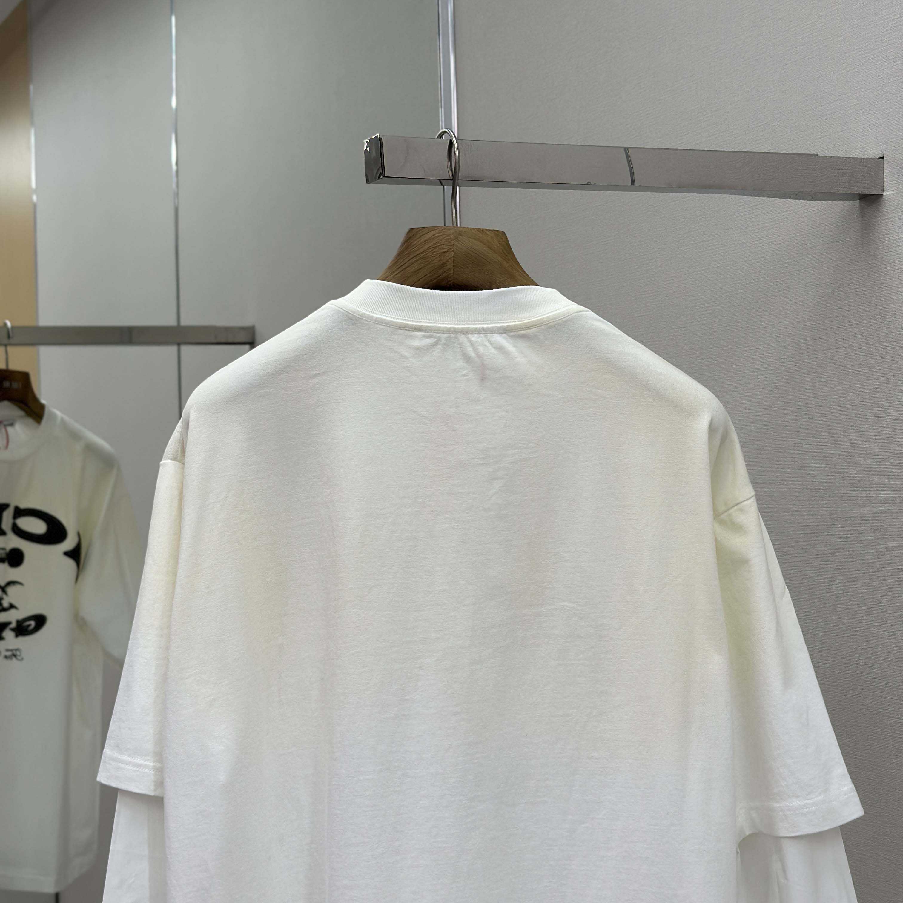Acne Studios Layered Logo T-shirt - FashionPlug