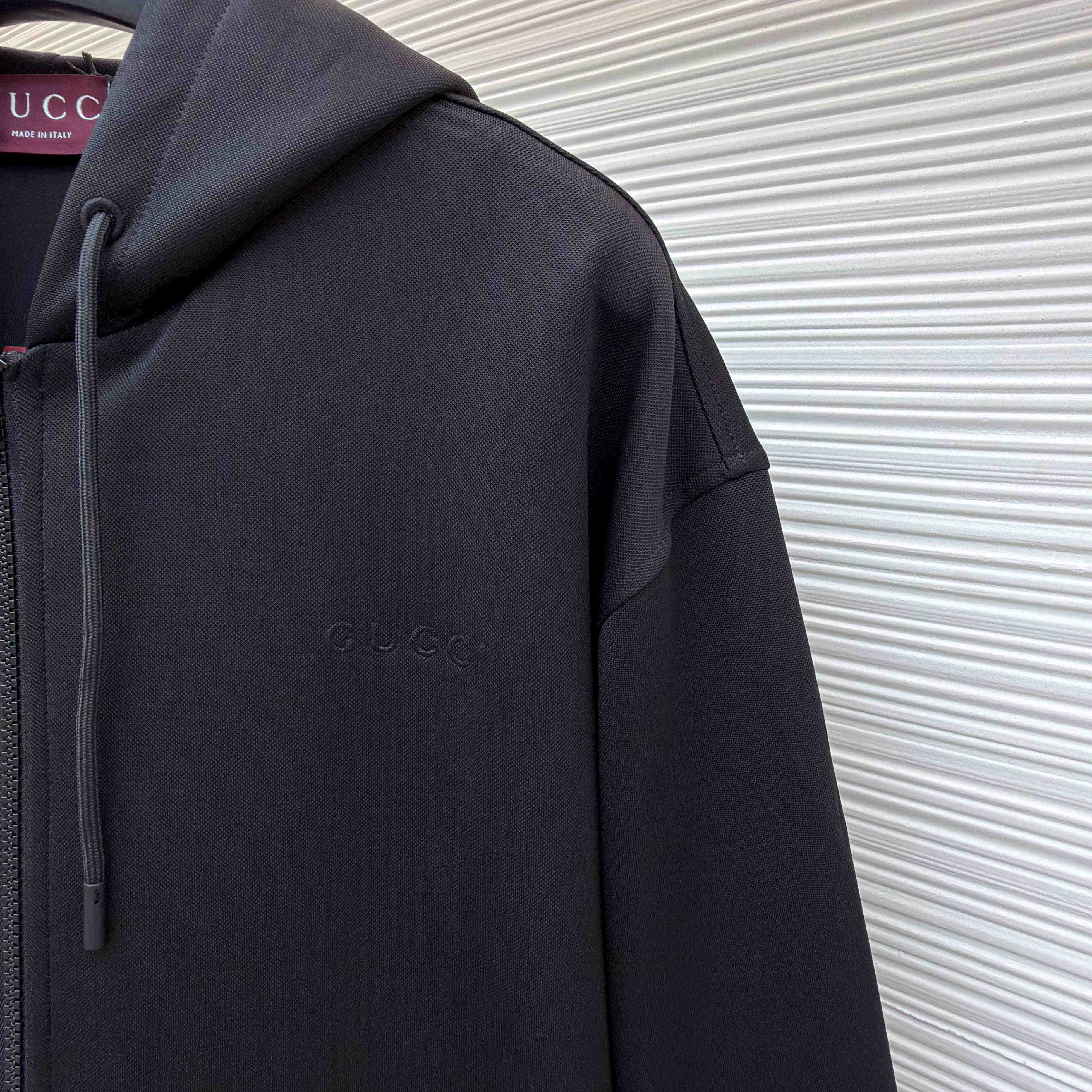 Gucci Technical Jersey Hooded Zip Jacket - FashionPlug