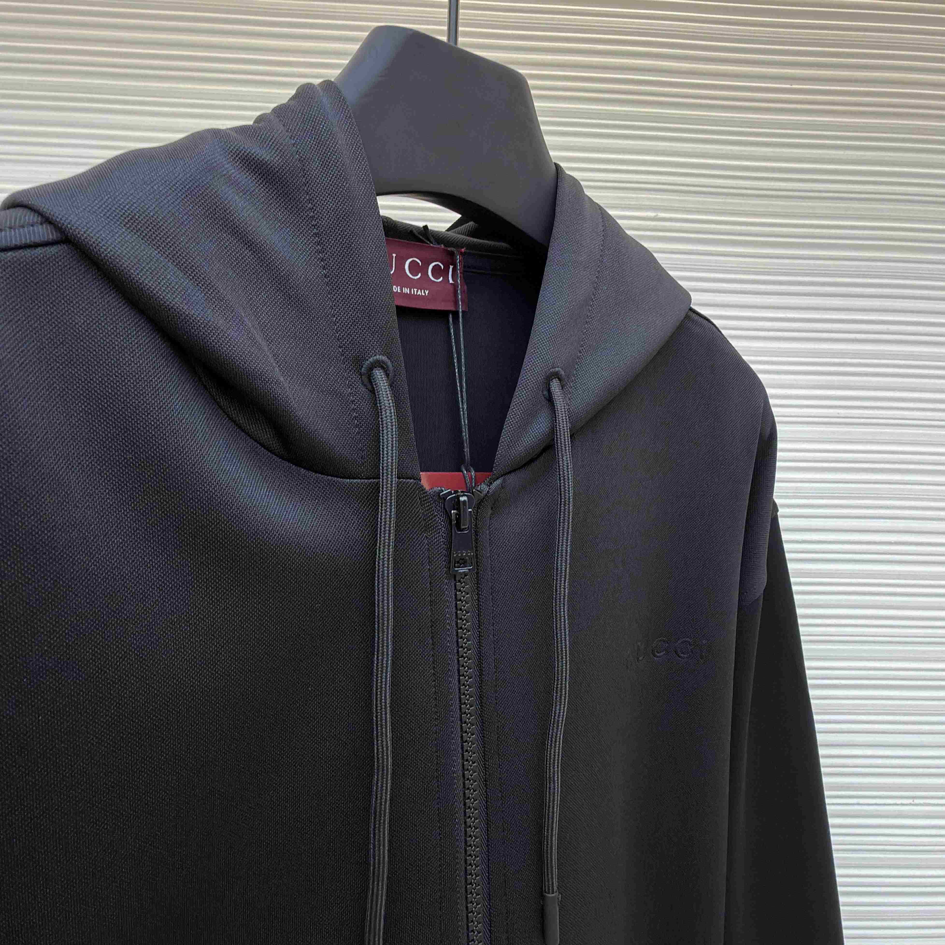 Gucci Technical Jersey Hooded Zip Jacket - FashionPlug