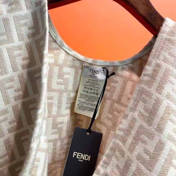 Fendi FF monogram poncho - FashionPlug