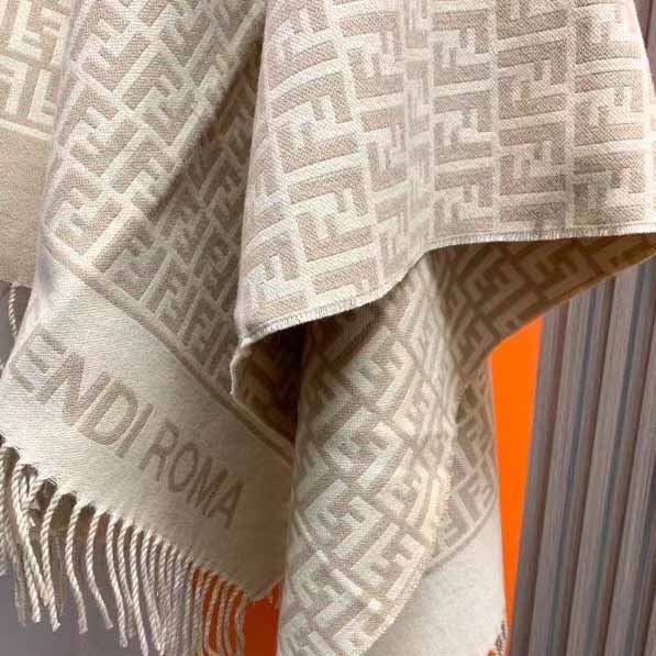 Fendi FF monogram poncho - FashionPlug