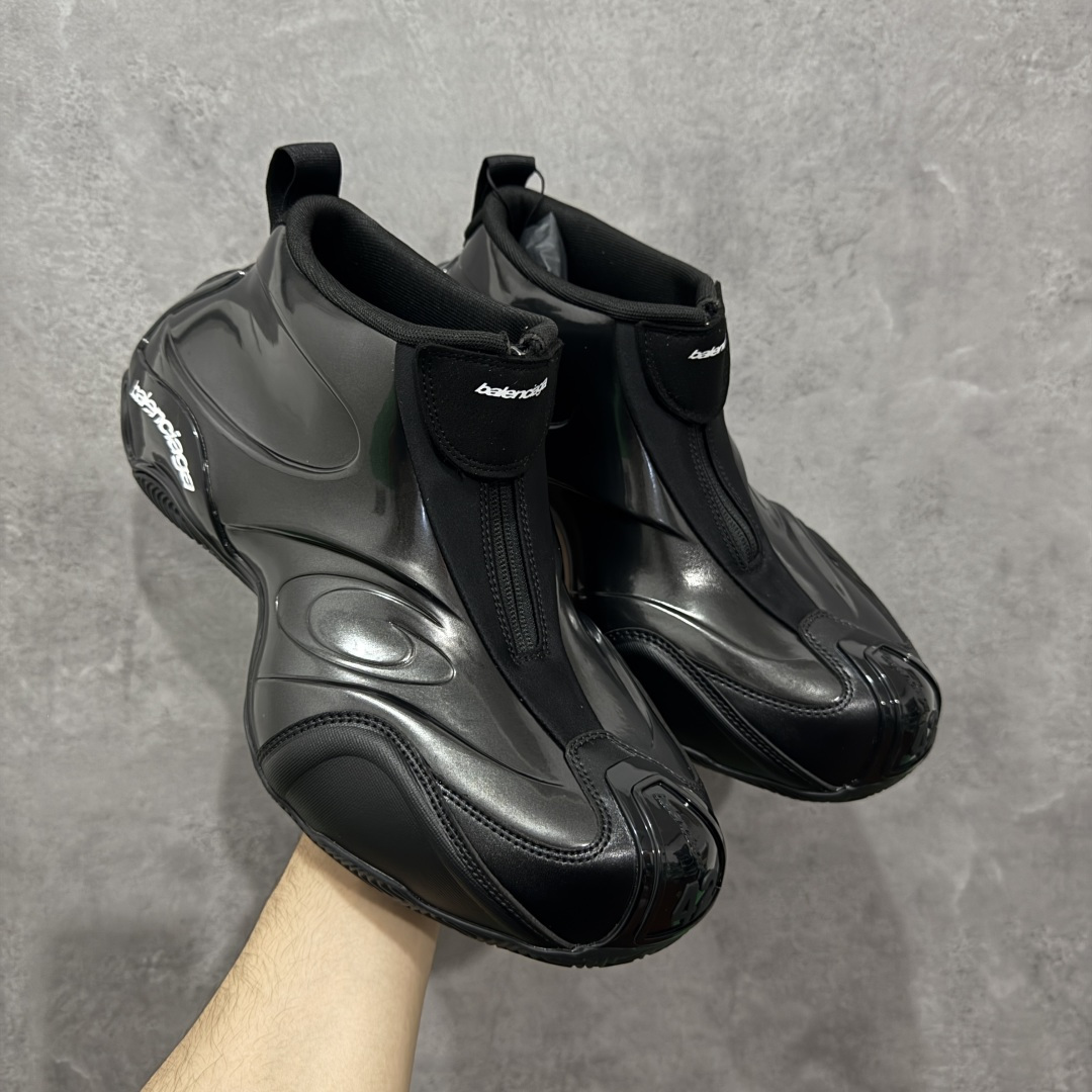 Balenciaga Basketball Sneaker In Black  - FashionPlug