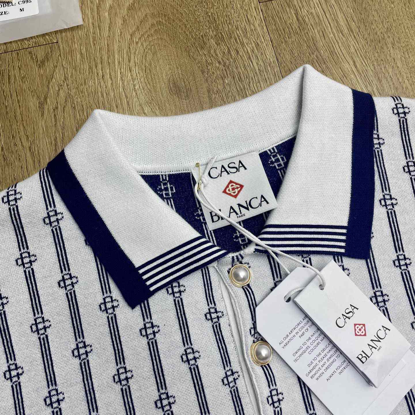 Casablanca Monogram Polo Shirt    D0112 - FashionPlug