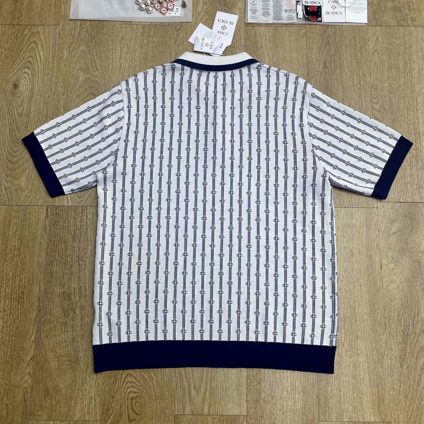 Casablanca Monogram Polo Shirt    D0112 - FashionPlug