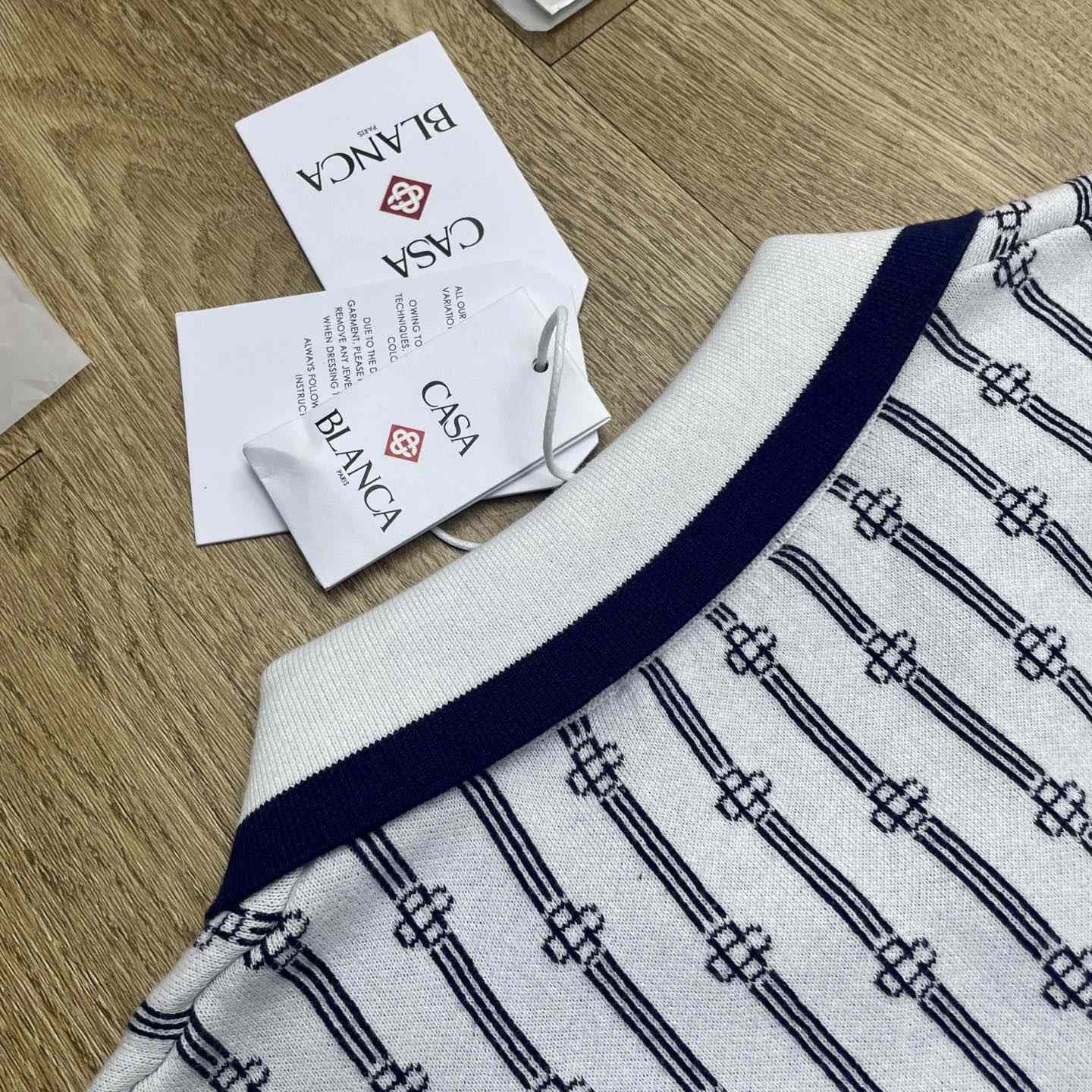 Casablanca Monogram Polo Shirt    D0112 - FashionPlug