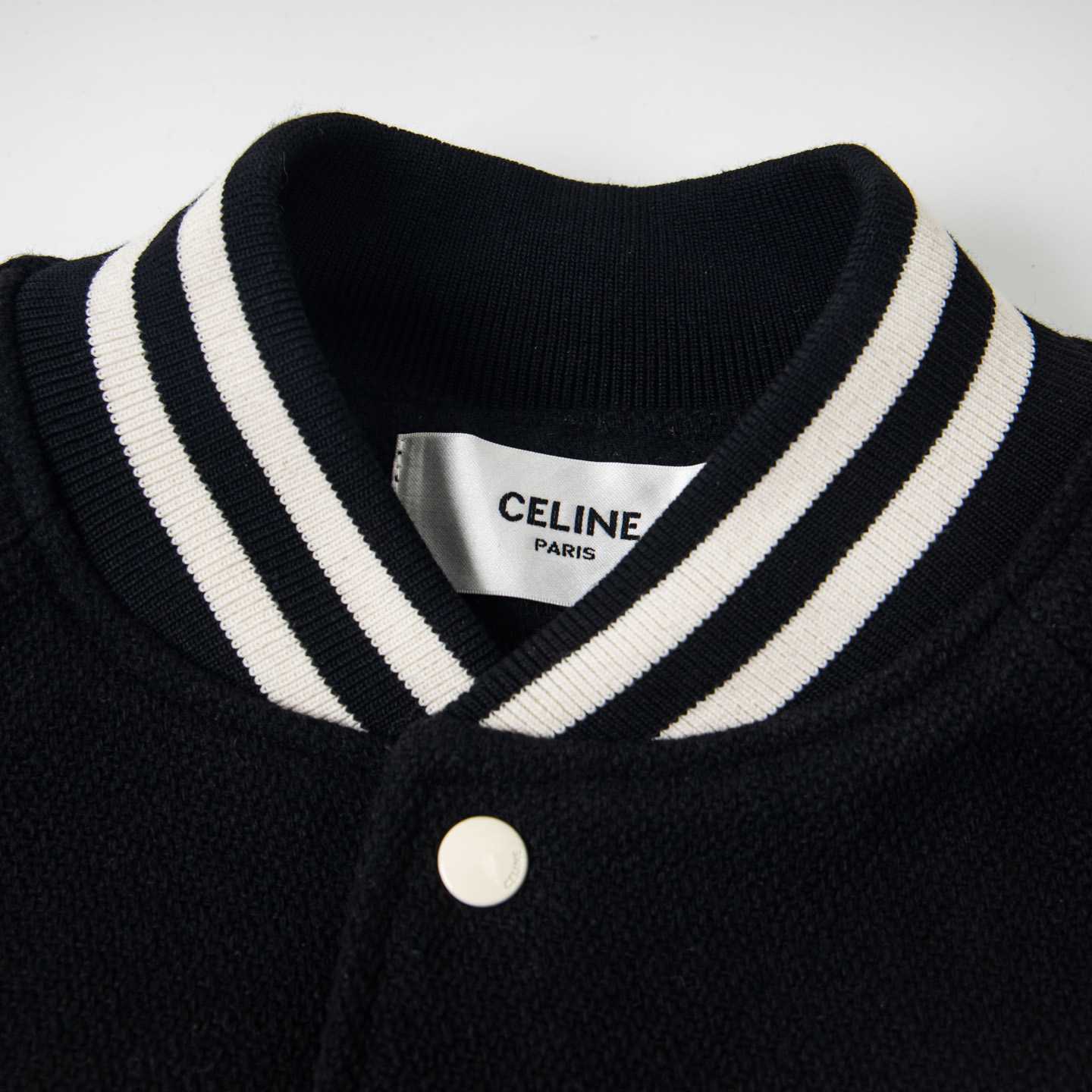 Celine Classic Teddy Jacket In Textured Wool - FashionPlug