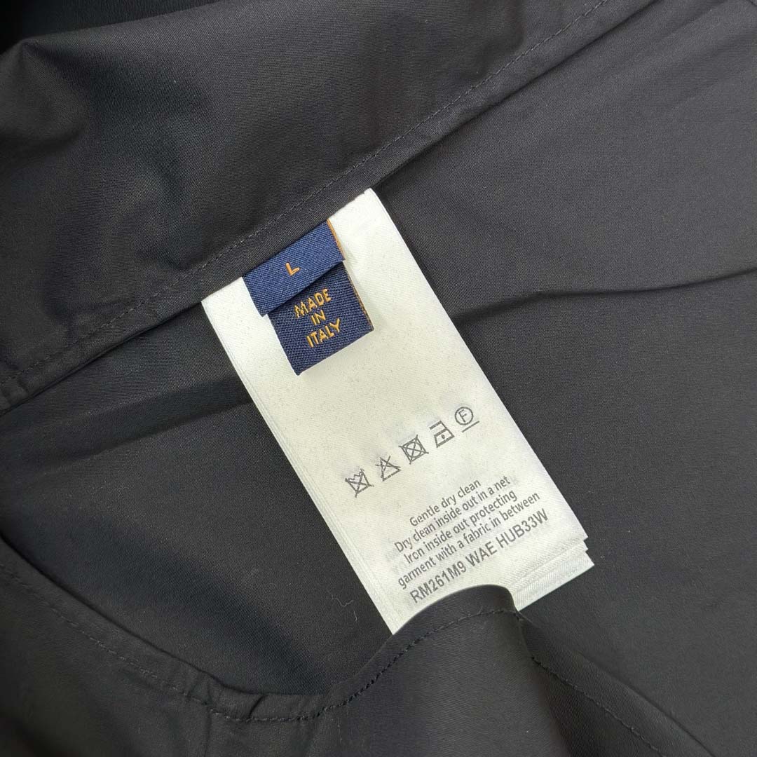 Louis Vuitton Embossed Signature Long-Sleeved Cotton Shirt    - FashionPlug
