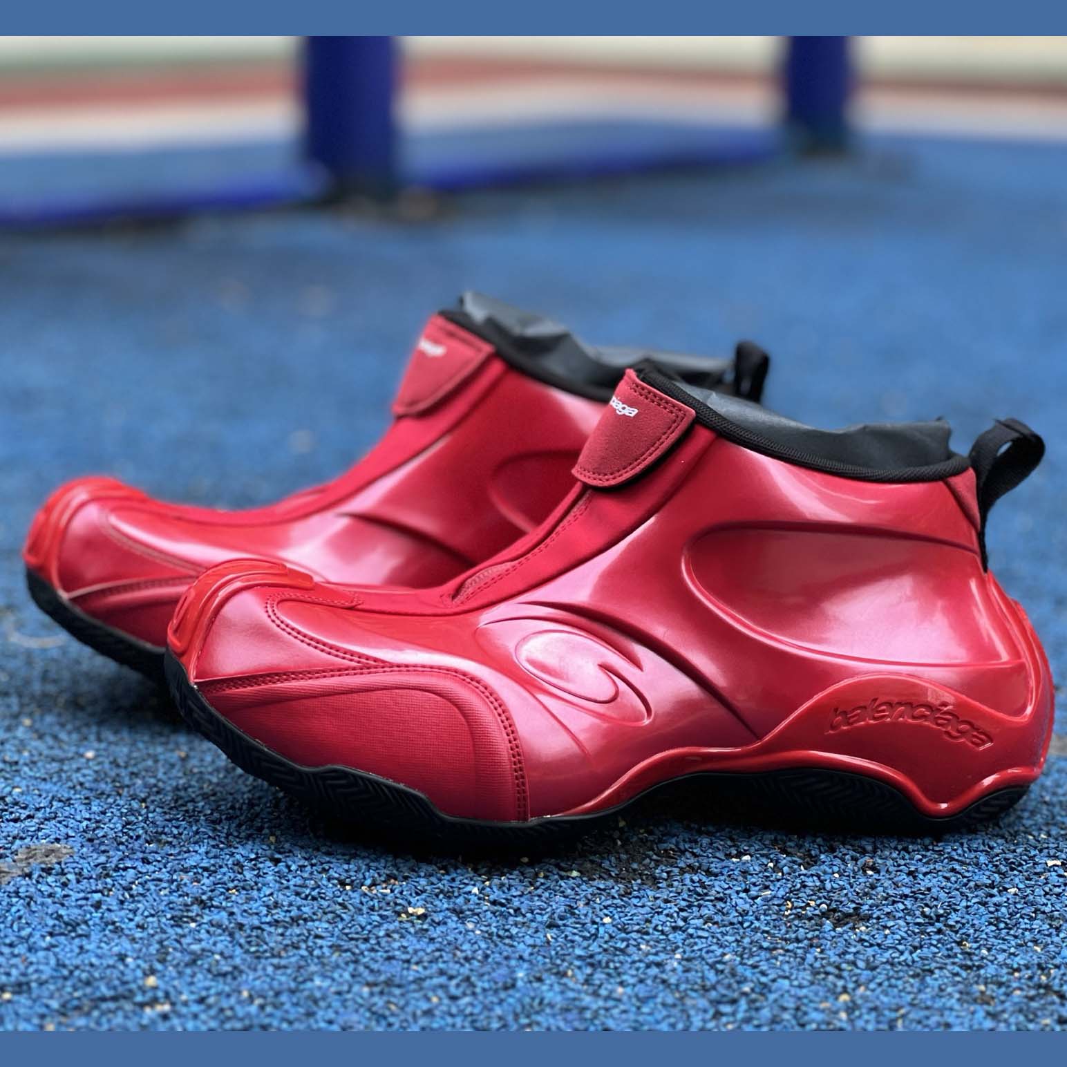 Balenciaga Basketball Sneaker 19th Edition “Black/Red” 824909WBKBM6010 - FashionPlug