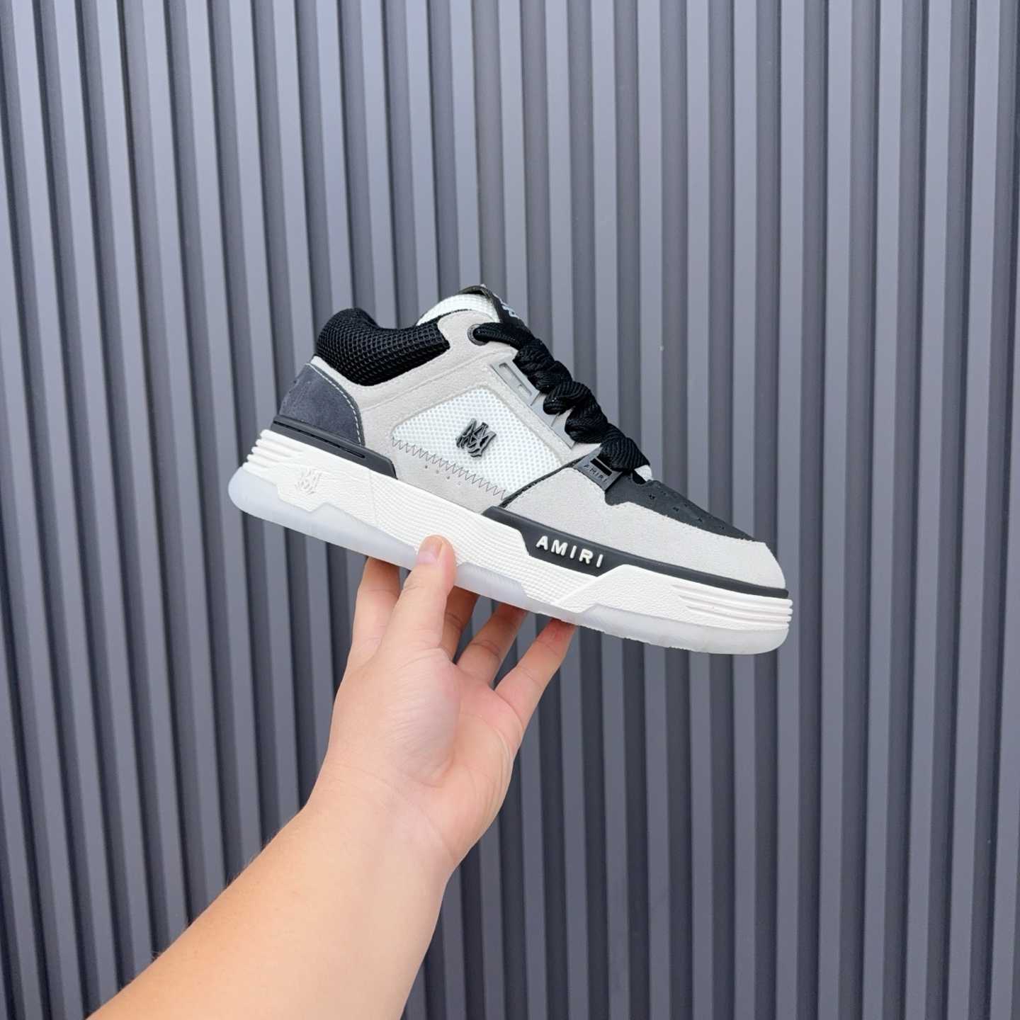 Amiri MA-1 'White Grey Black' - FashionPlug