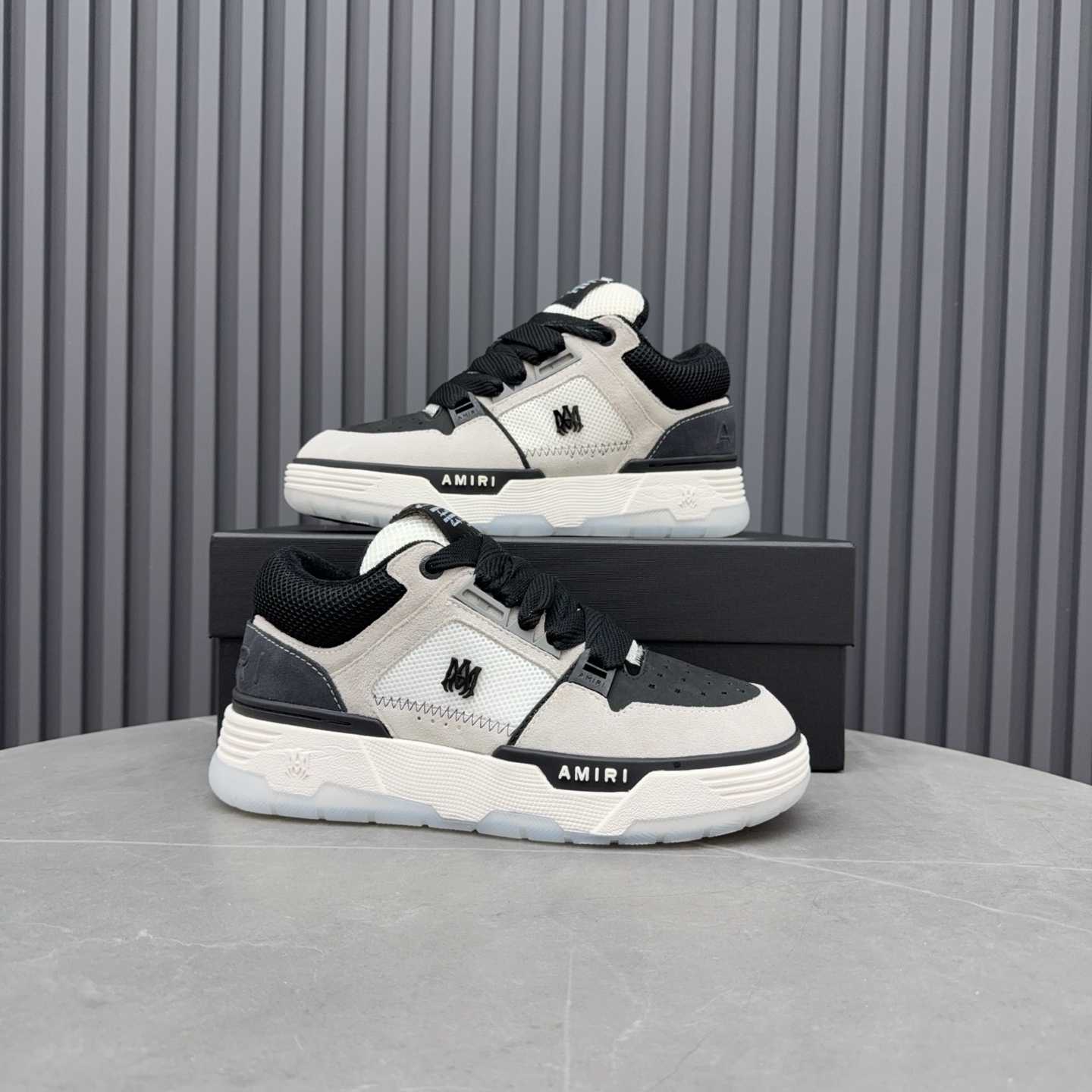 Amiri MA-1 'White Grey Black' - FashionPlug