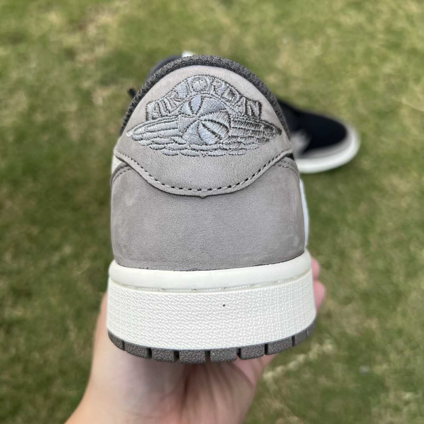 Travis Scott x Air Jordan 1 Low OG “Cactus Jack” Black/Grey Low-Top Sneaker DM7866-201 - FashionPlug