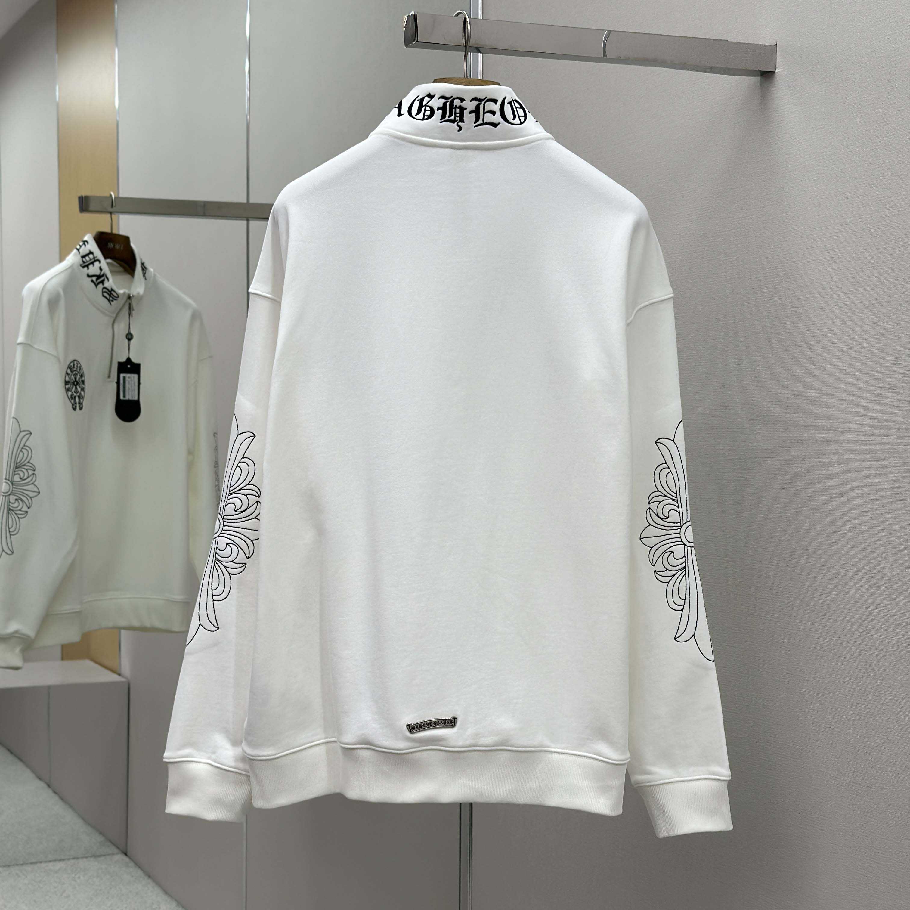 Chrome Hearts Half-zip Sweatshirt - FashionPlug