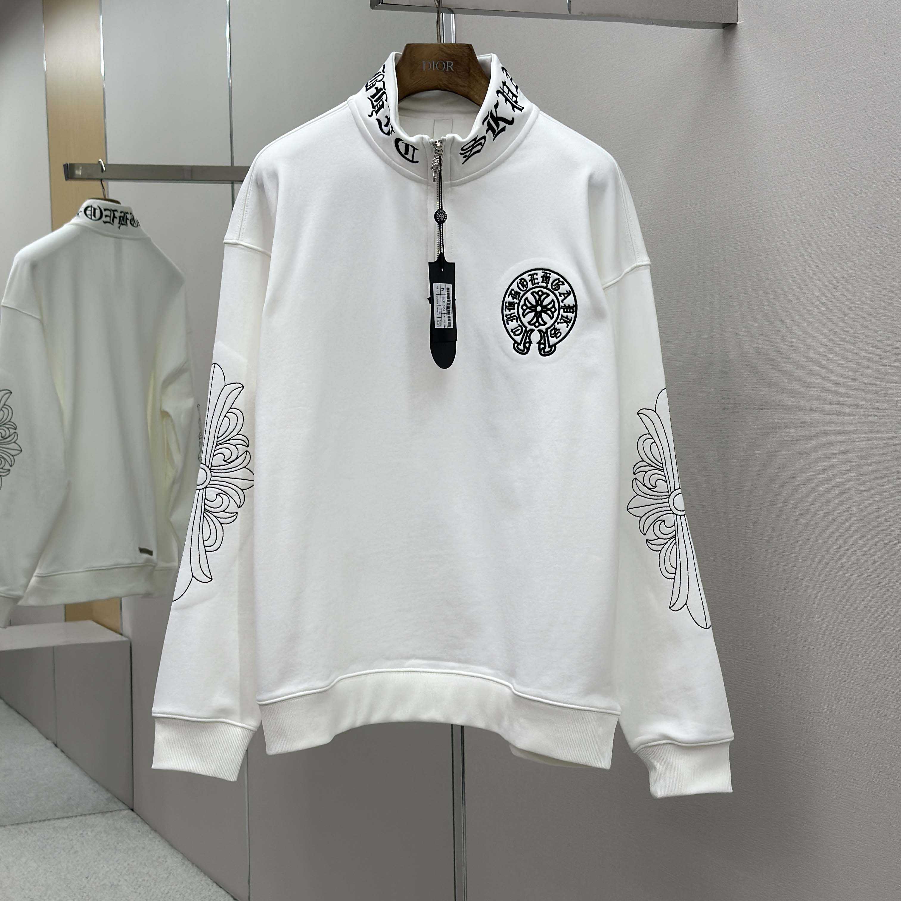 Chrome Hearts Half-zip Sweatshirt - FashionPlug