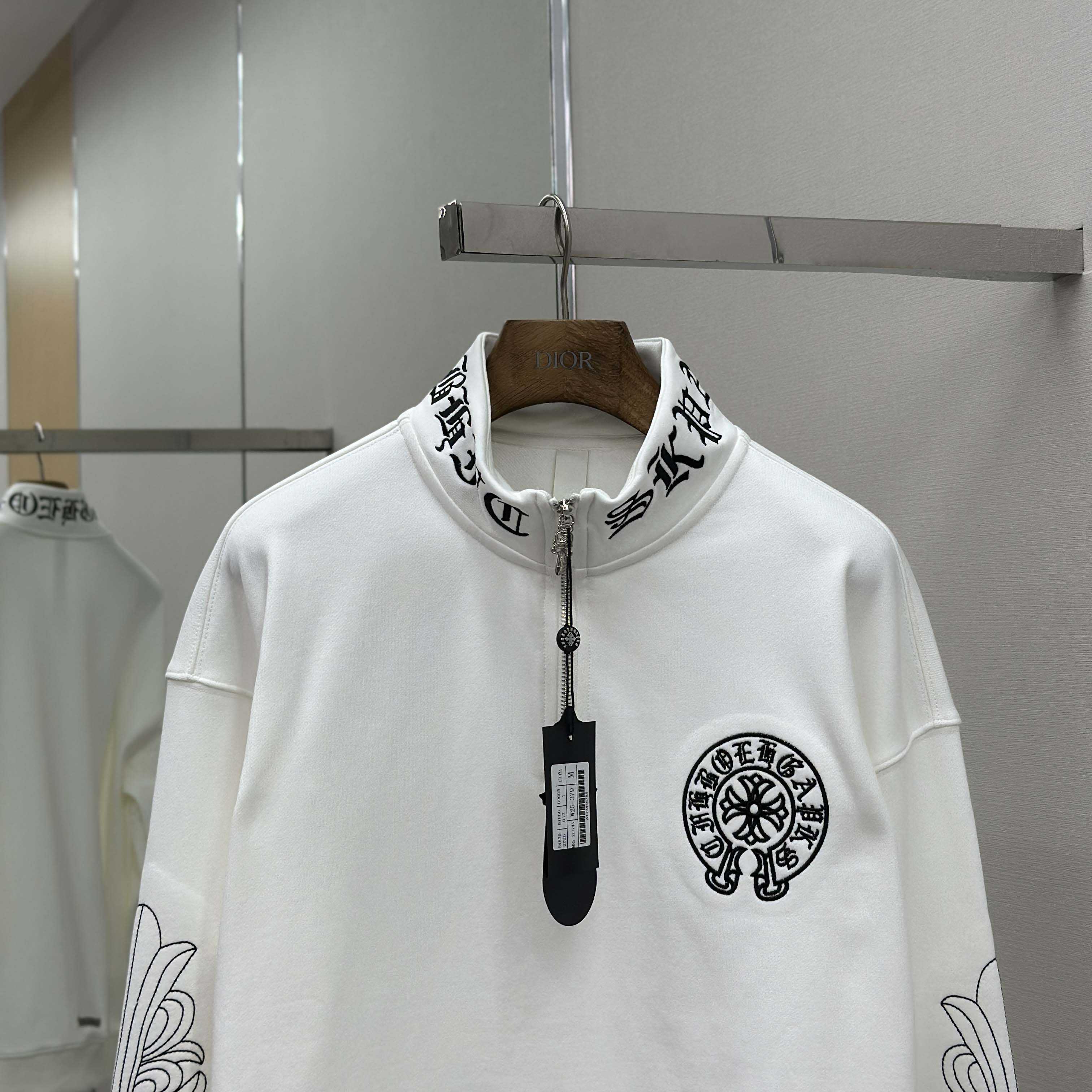 Chrome Hearts Half-zip Sweatshirt - FashionPlug