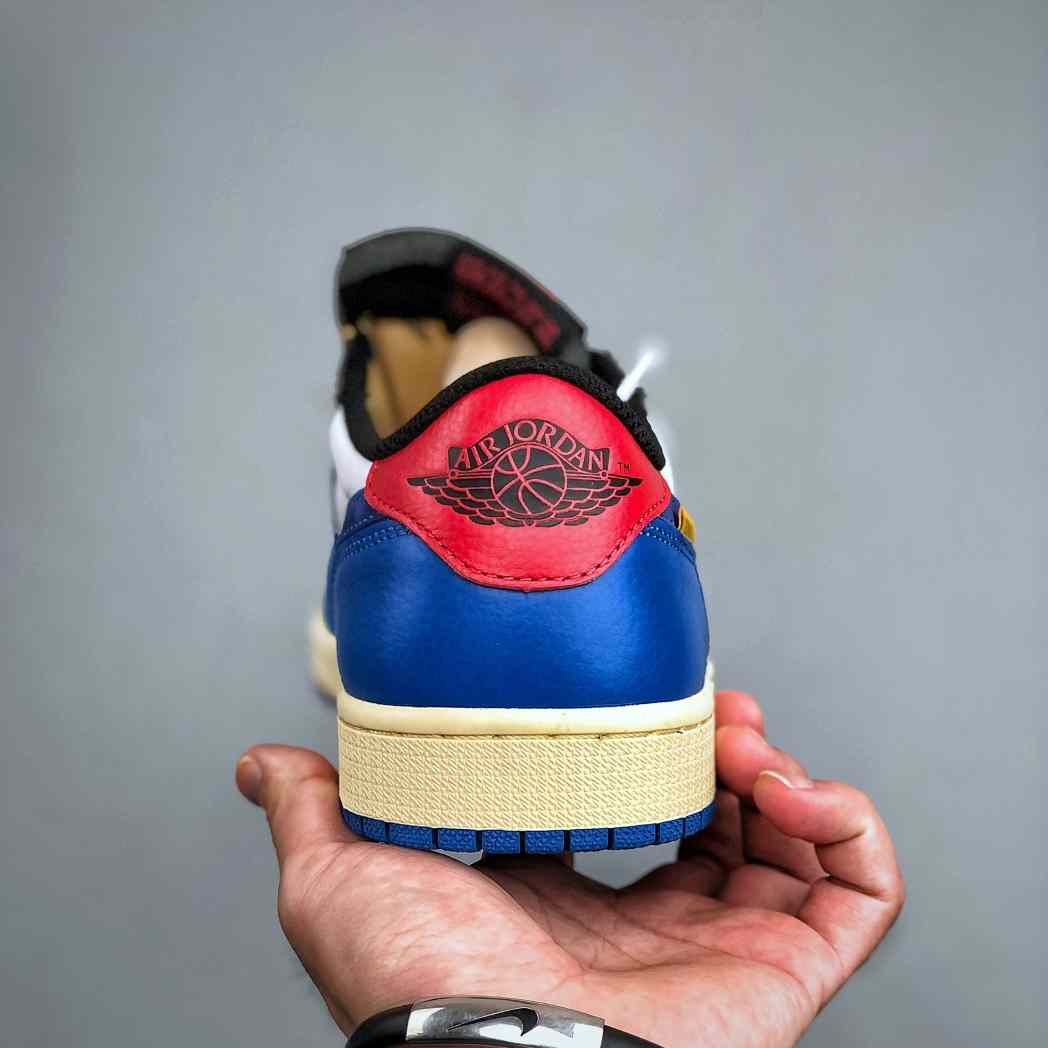 Union LA x Air Jordan 1 Low “White Blue Patchwork” HQ6998-146 - FashionPlug